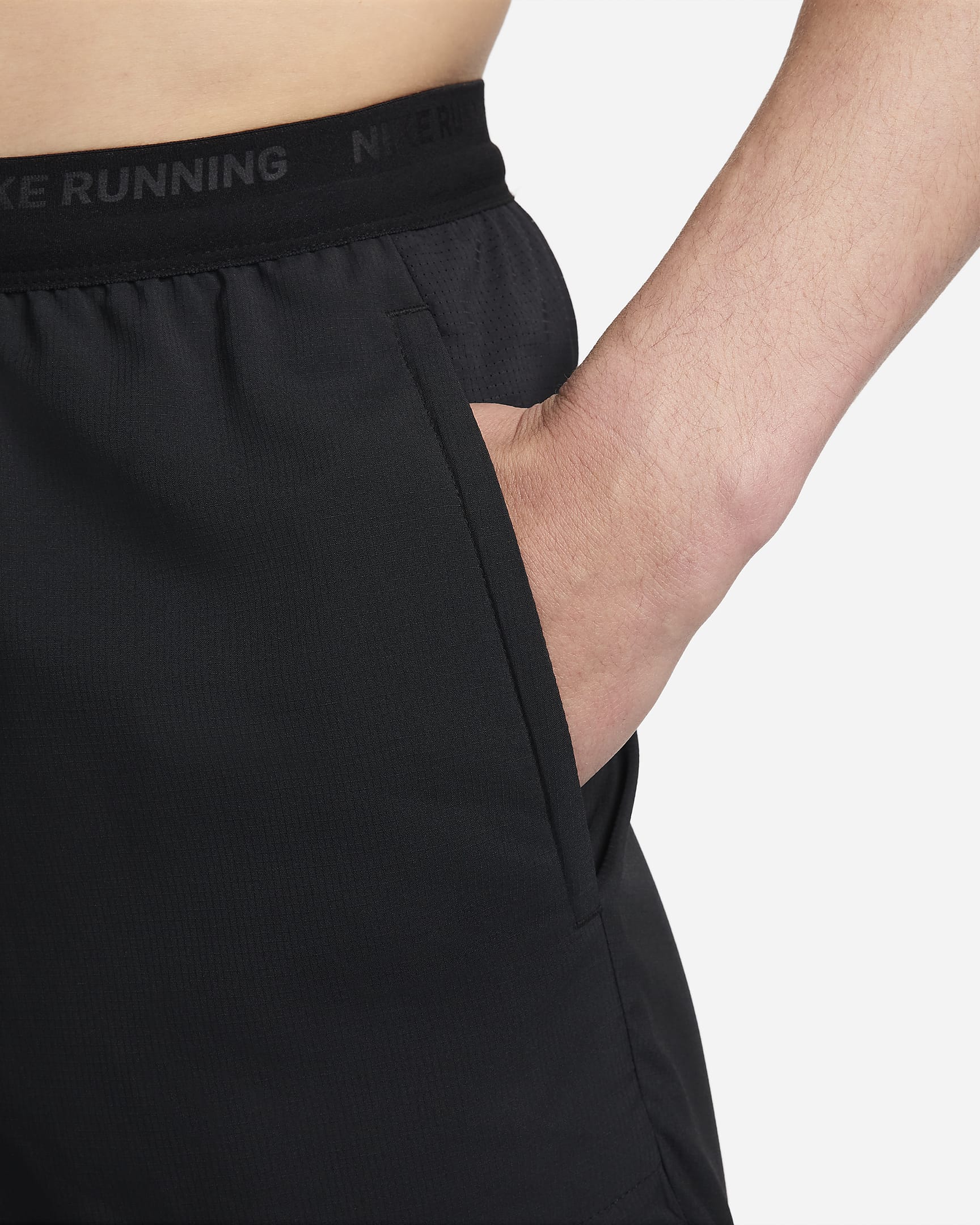 Nike Dri-FIT Stride Men's 18cm (approx.) 2-In-1 Running Shorts - Black/Black/Black