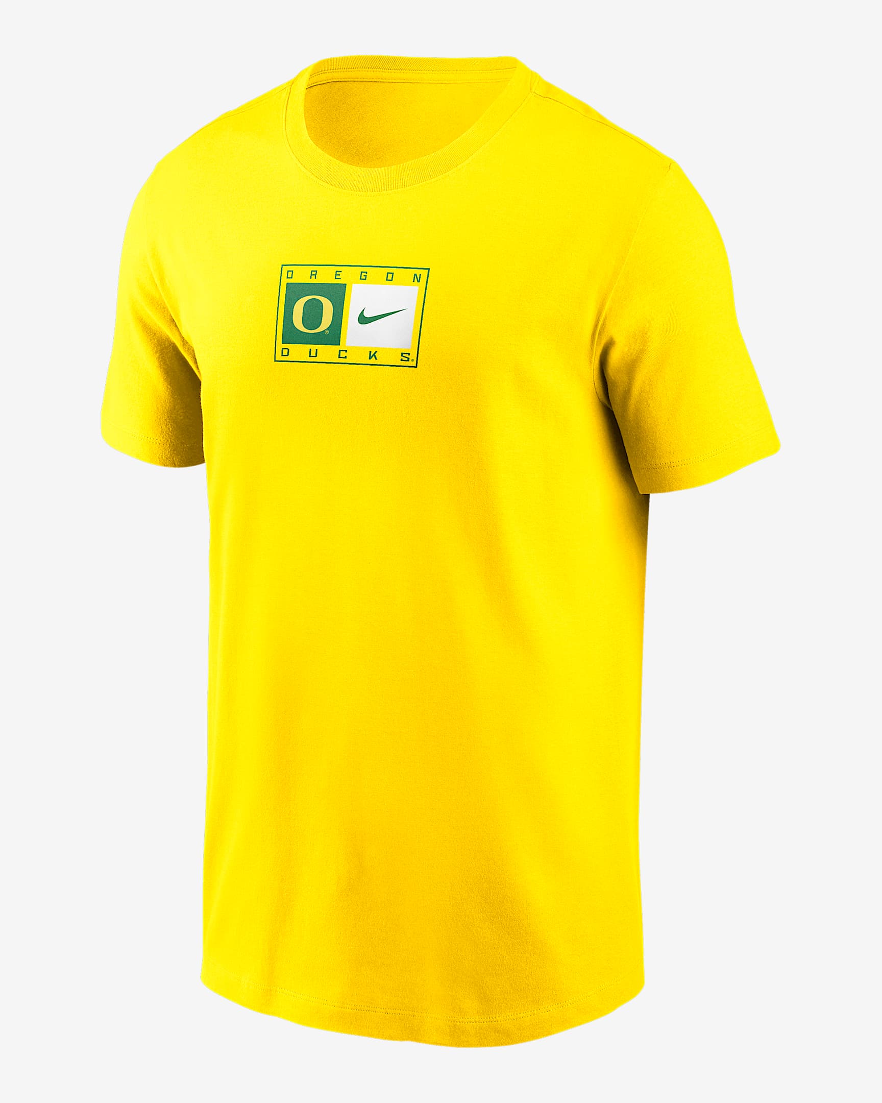 Oregon Campus Logo Swoosh Men's Nike College T-Shirt - Yellow Strike