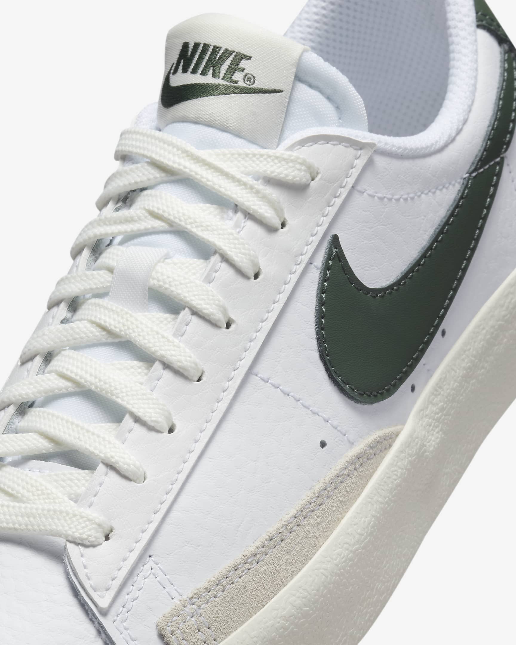 Nike Blazer Low '77 Older Kids' Shoes - White/Sail/Vintage Green