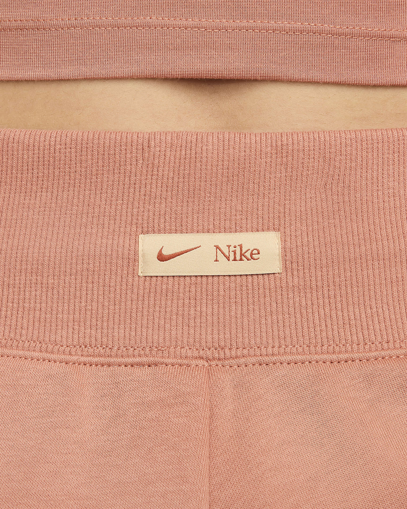 Nike Sportswear Phoenix Fleece Women's Loose High-Waisted 5cm (approx.) Logo Shorts - Terra Blush/Burnt Sunrise/Sesame