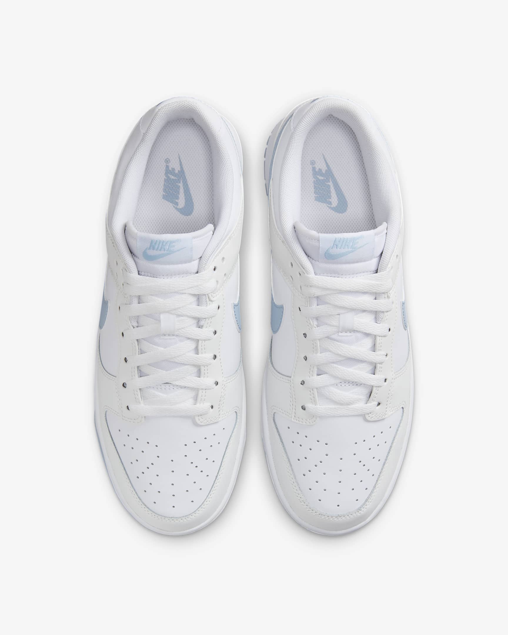 Nike Dunk Low Retro Men's Shoes - White/Summit White/Light Armoury Blue