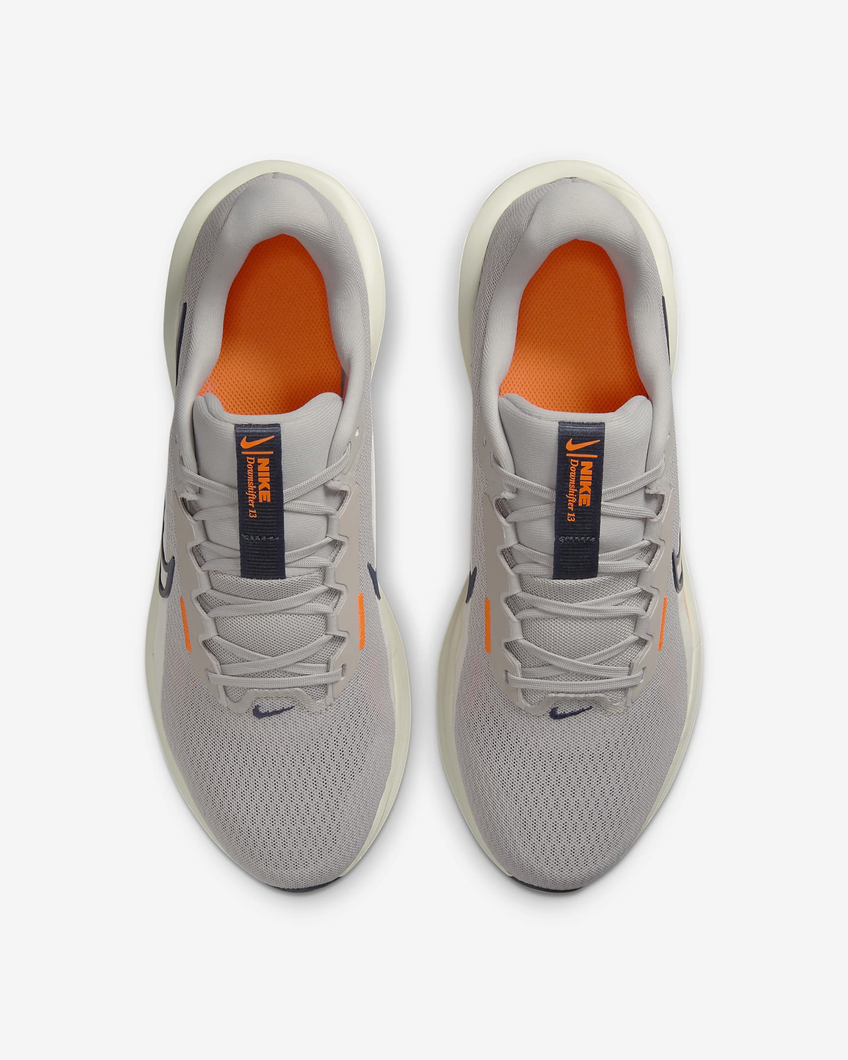 Tenis de correr en pavimento para hombre Nike Downshifter 13 - Mena de hierro claro/Naranja total/Vela/Trueno azul