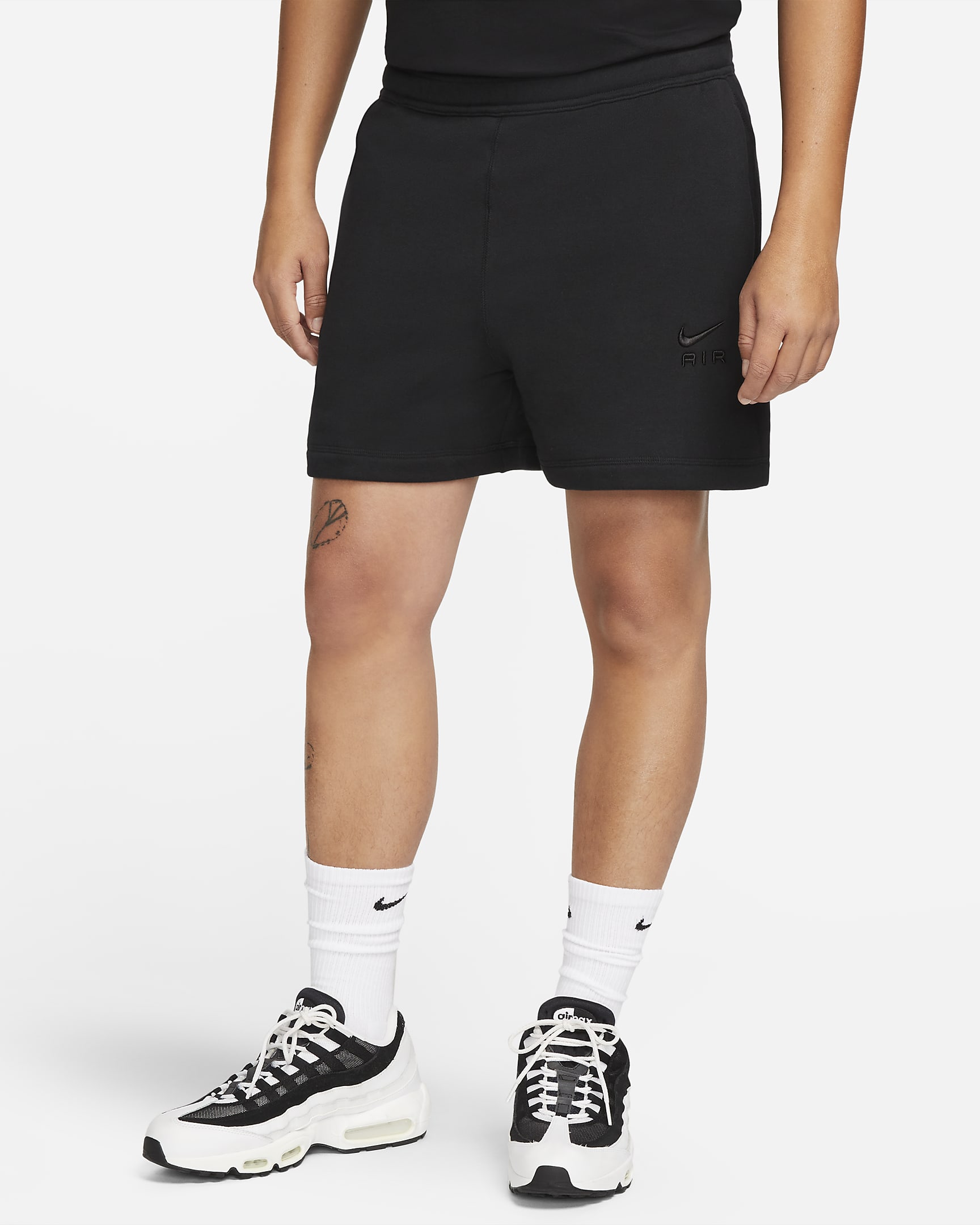 Nike Sportswear Air Men's French Terry Shorts - Black/Black