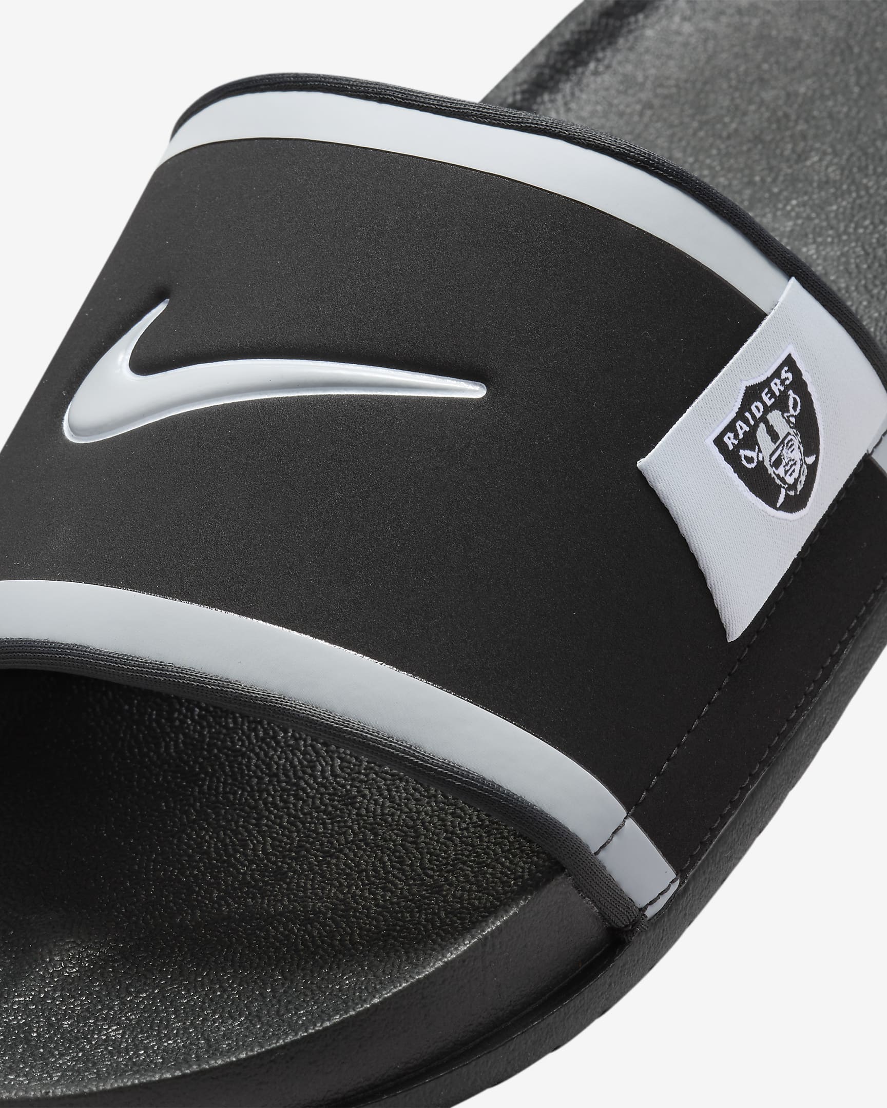 Nike Offcourt (Las Vegas Raiders) Offcourt Slides - Black/Dark Smoke Grey/Field Silver