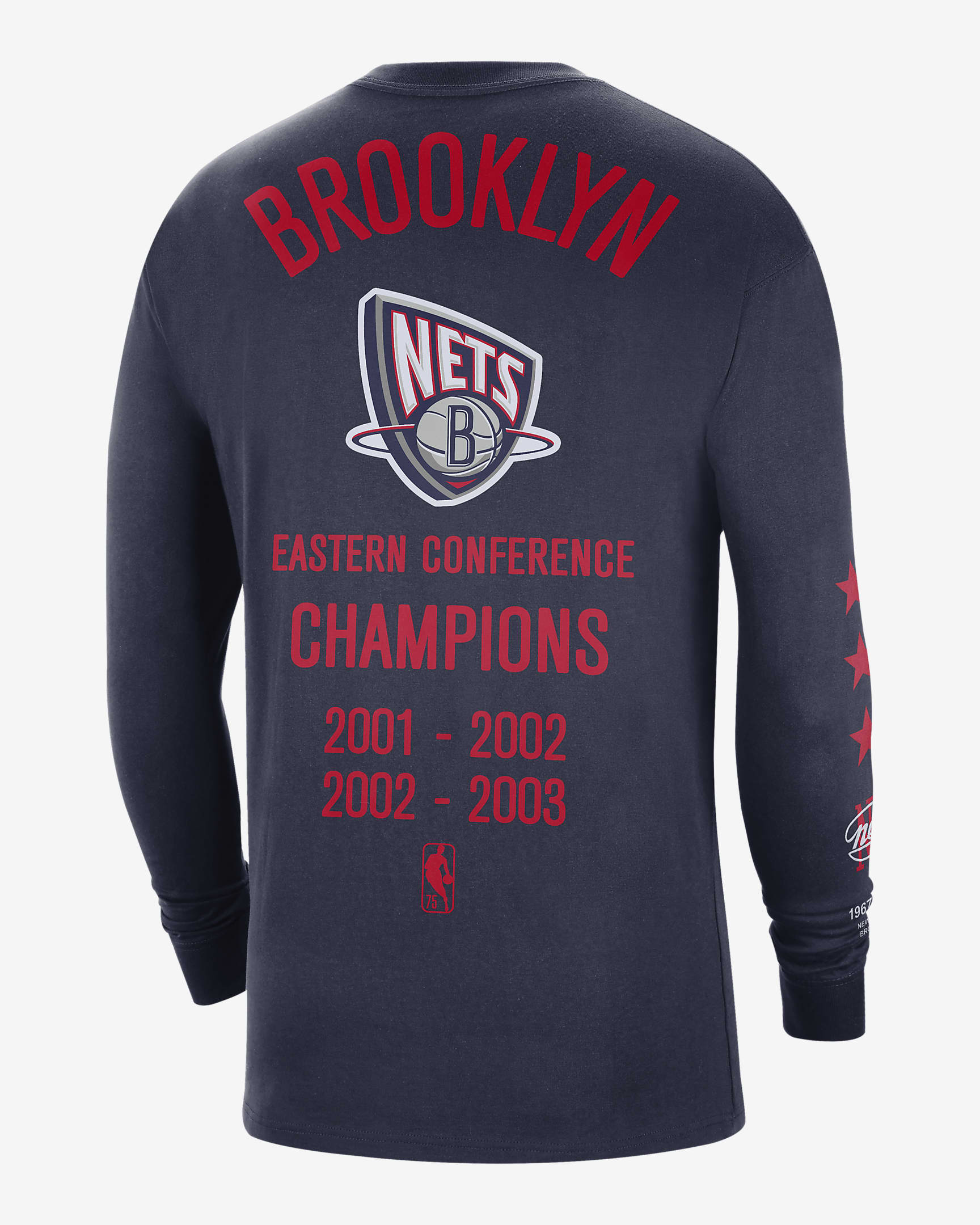 Brooklyn Nets Courtside Older Kids' Nike NBA LongSleeve TShirt. Nike UK