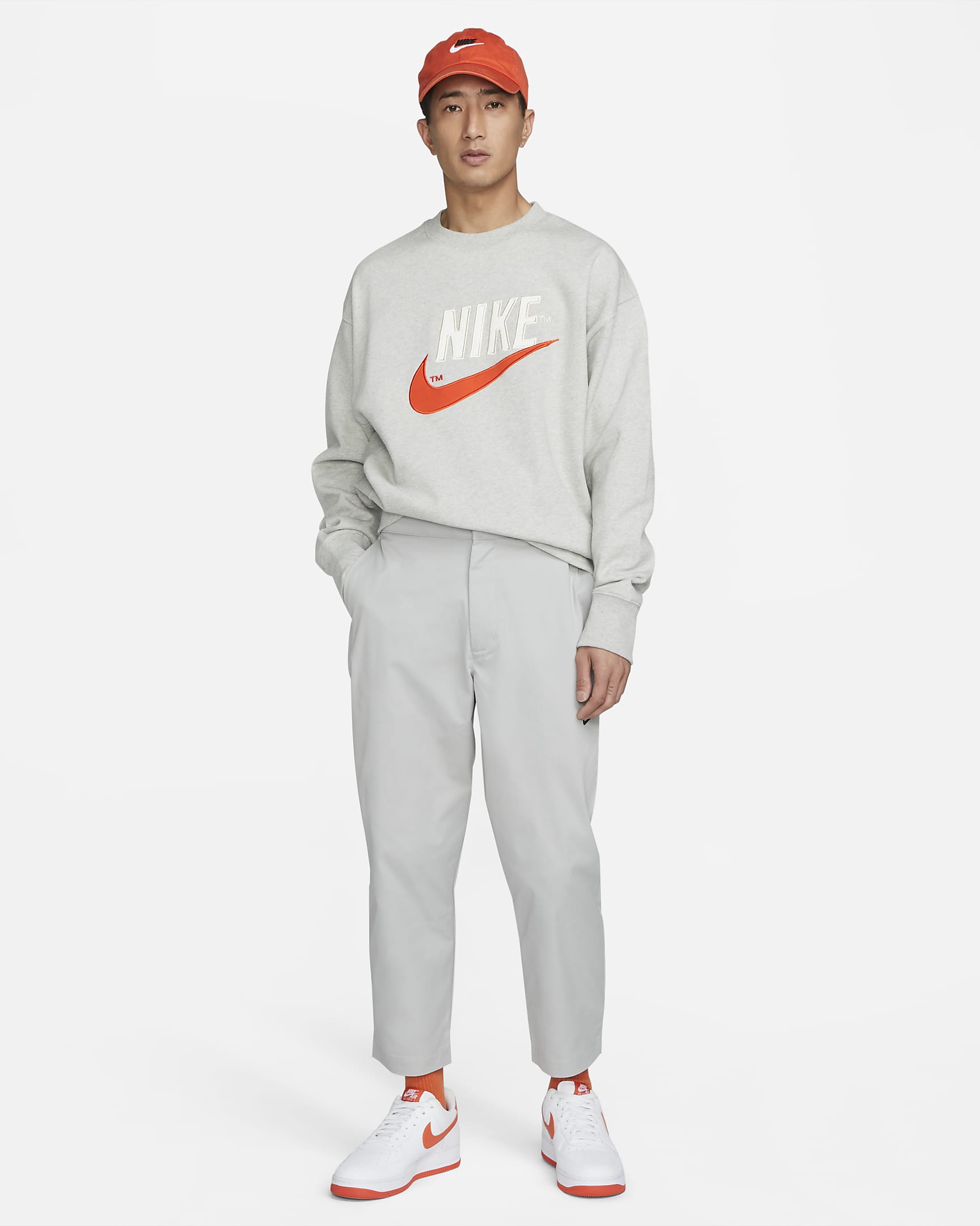 Nike Sportswear Sudadera de tejido French terry - Hombre - Gris jaspeado