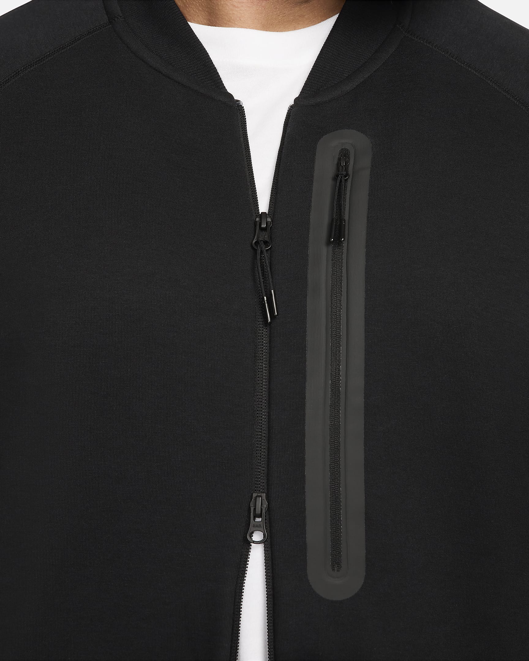 Ανδρικό τζάκετ bomber Nike Sportswear Tech Fleece - Μαύρο/Μαύρο