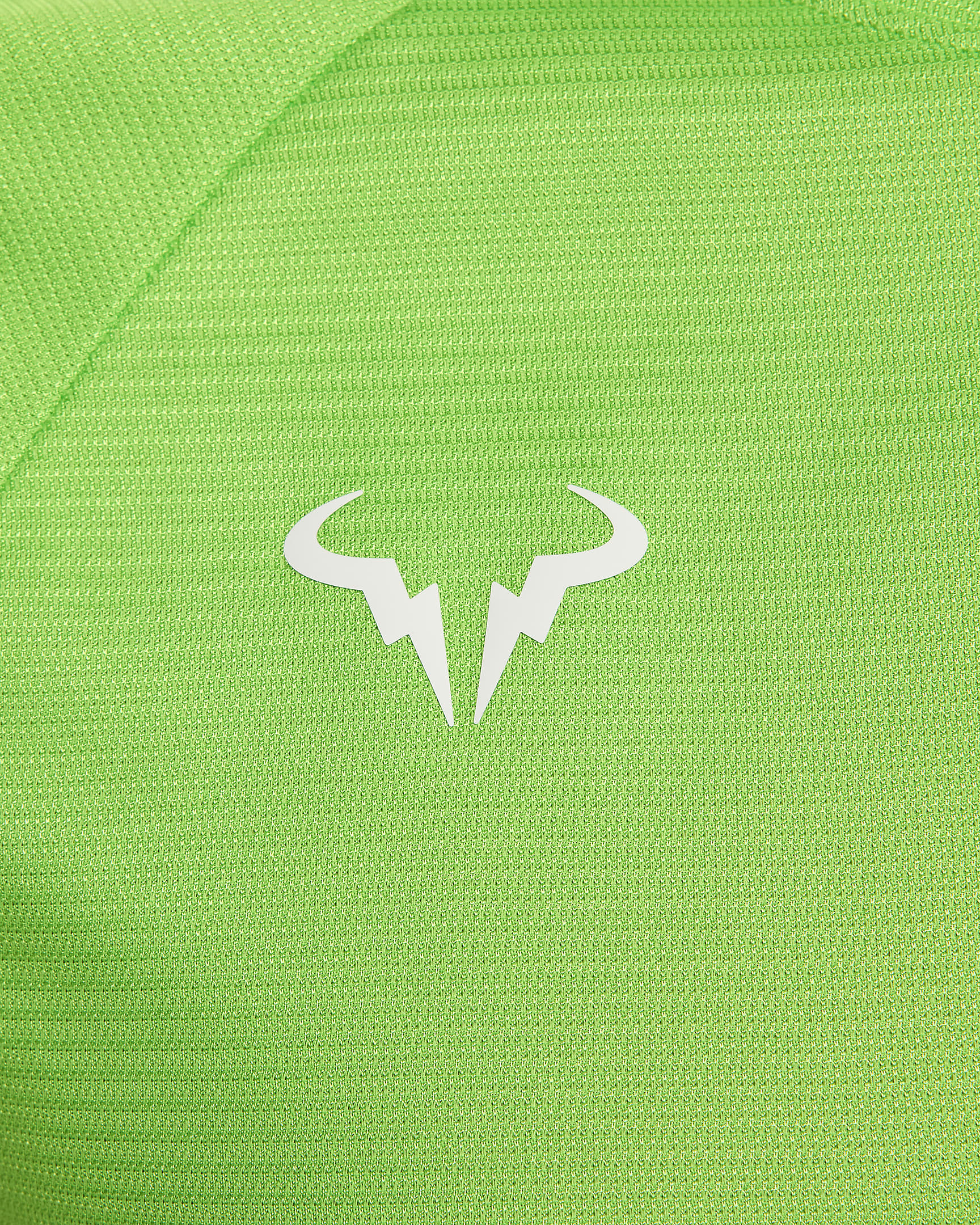 Rafa Challenger Nike Dri-FIT kortermet tennistrøye til herre - Action Green/Light Lemon Twist/Hvit