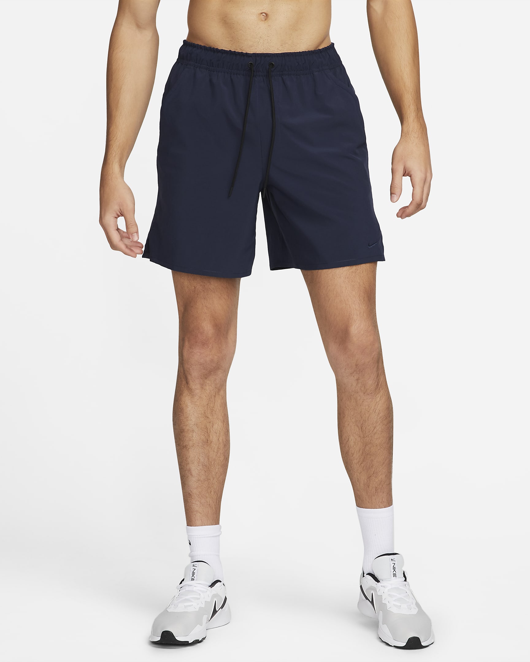 Nike Unlimited multifunctionele niet-gevoerde herenshorts met Dri-FIT (18 cm) - Obsidian/Zwart/Obsidian