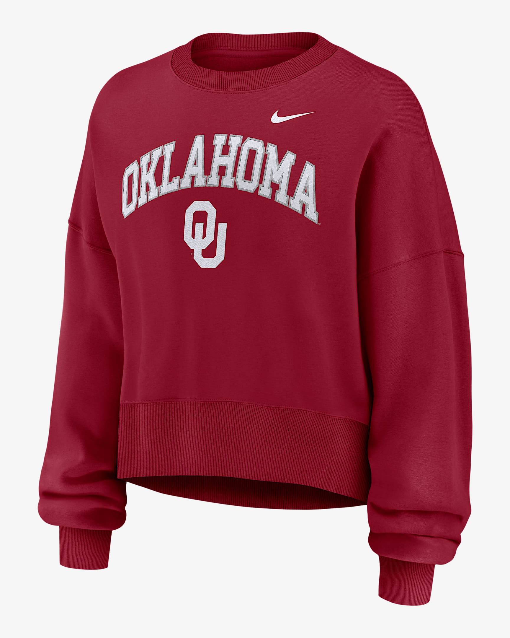 Oklahoma Phoenix Arch Women's Nike College Pullover Crew - Crimson