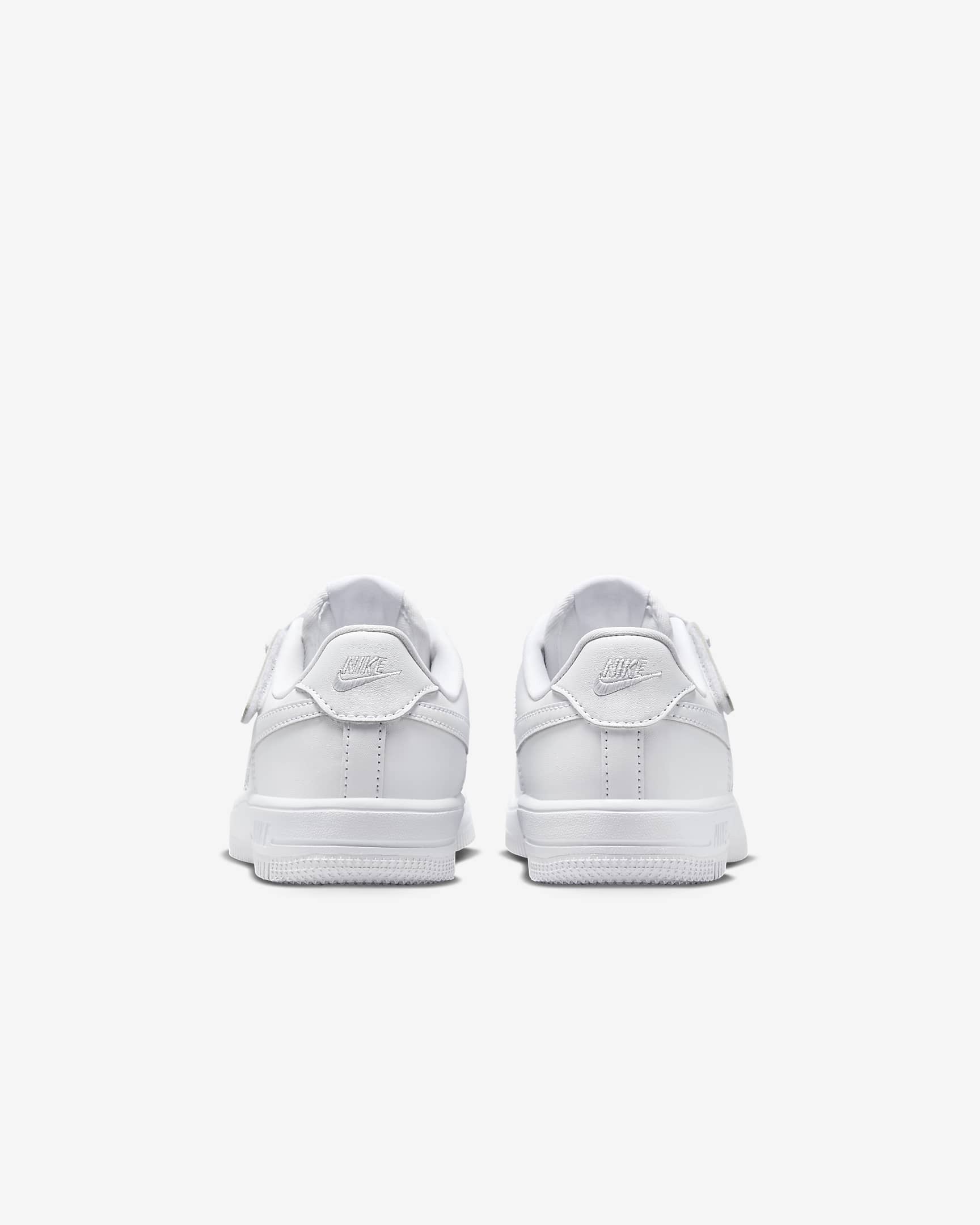 Nike Force 1 Low EasyOn Younger Kids' Shoes - White/White/White