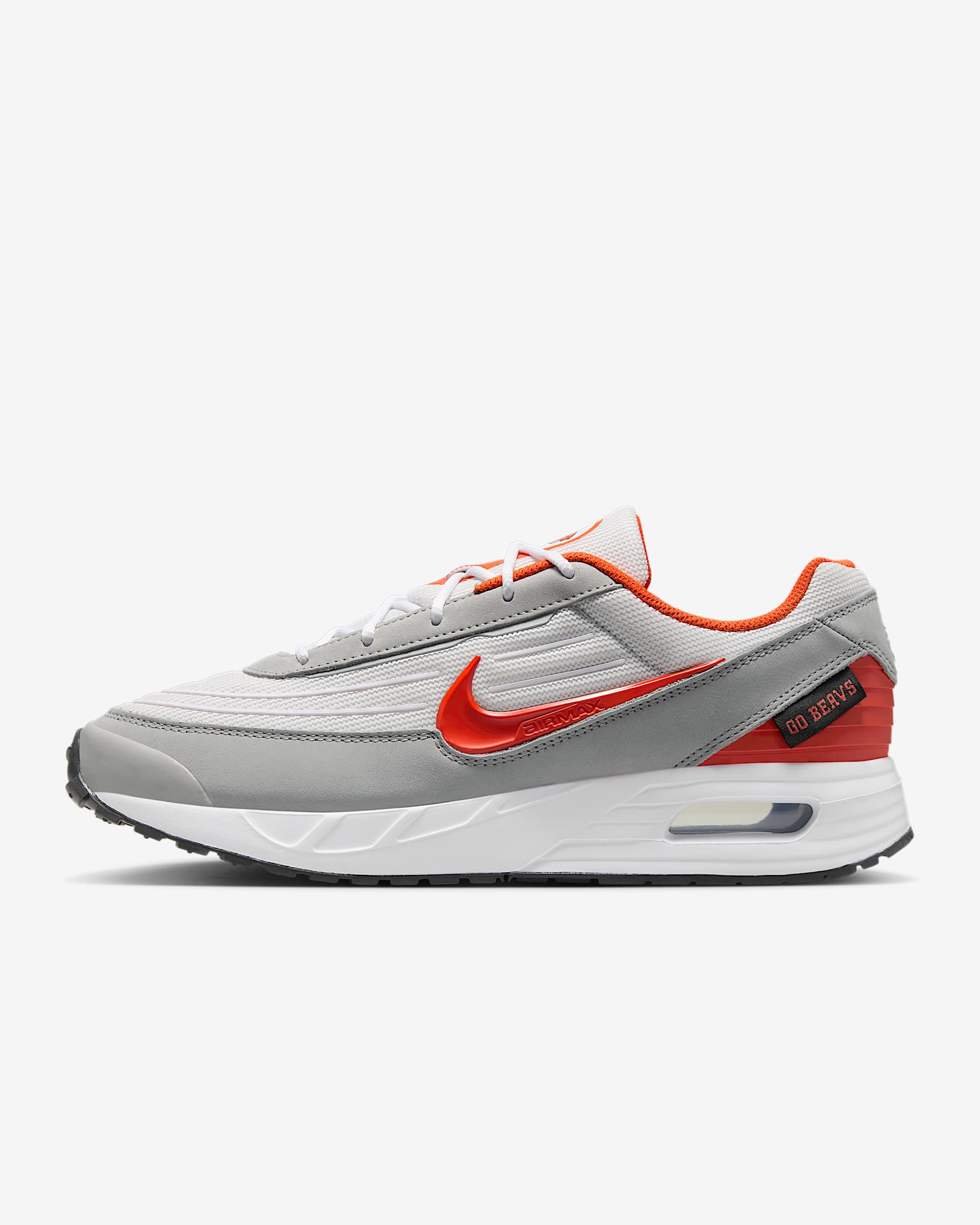 Nike College Air Max Verse (Oregon State) Men's Shoes - White/Light Smoke Grey/Team Orange