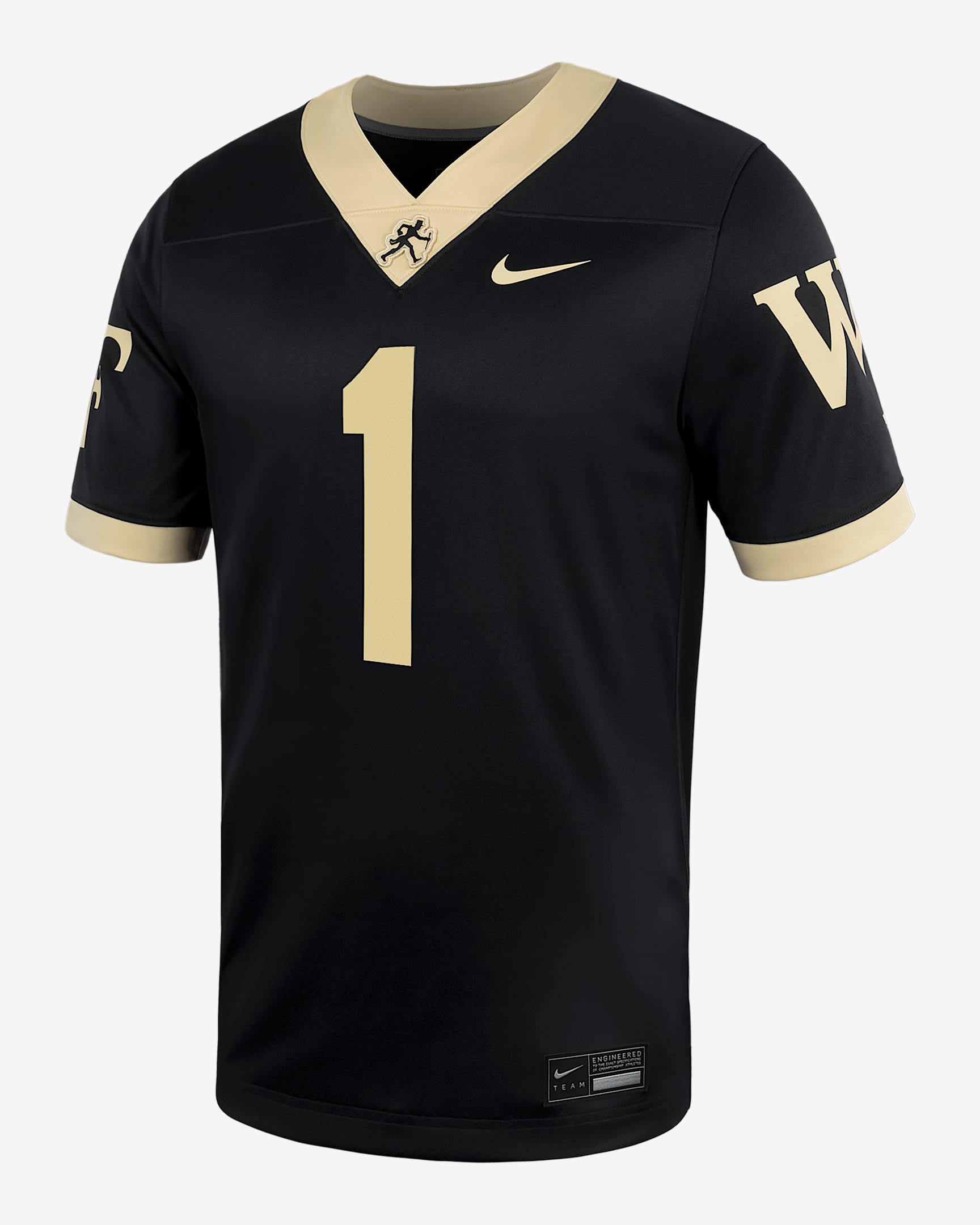 Wake Forest Men's Nike College Football Replica Jersey - Black