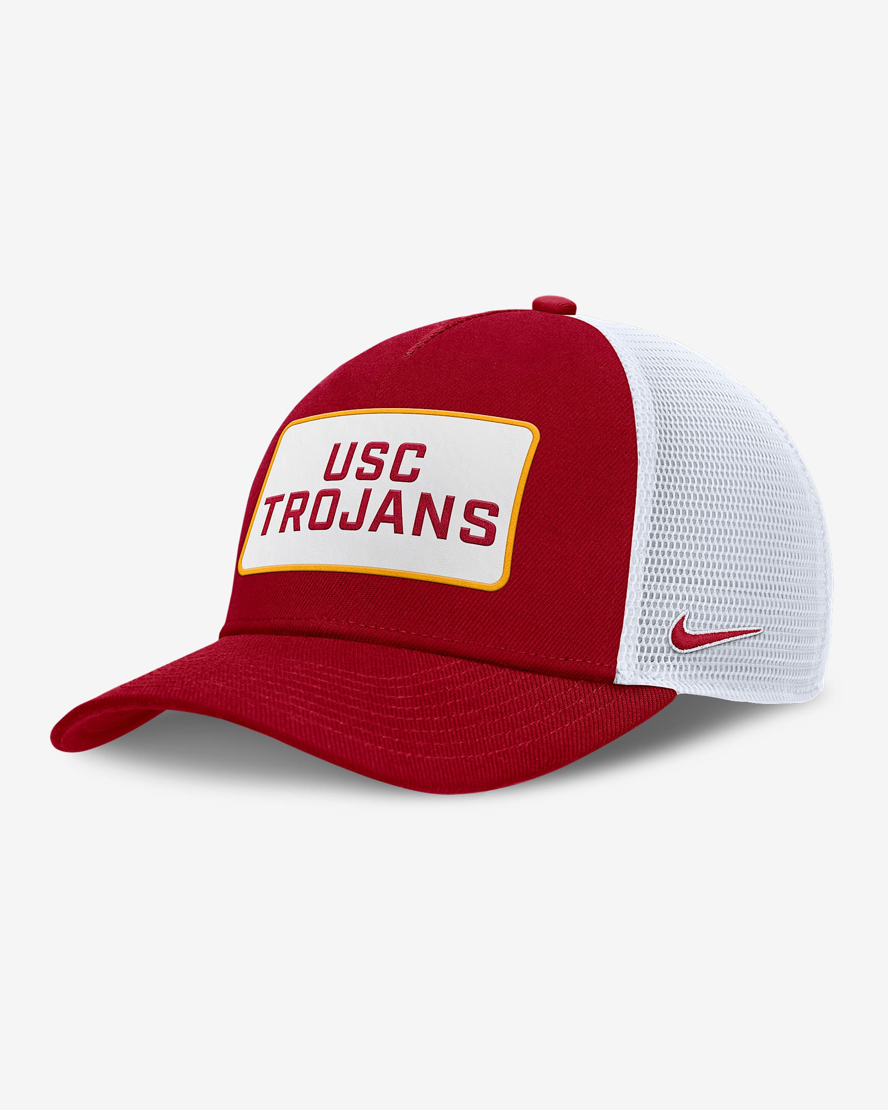 USC On-Field Rise Men's Nike College Trucker Adjustable Hat - Team Crimson