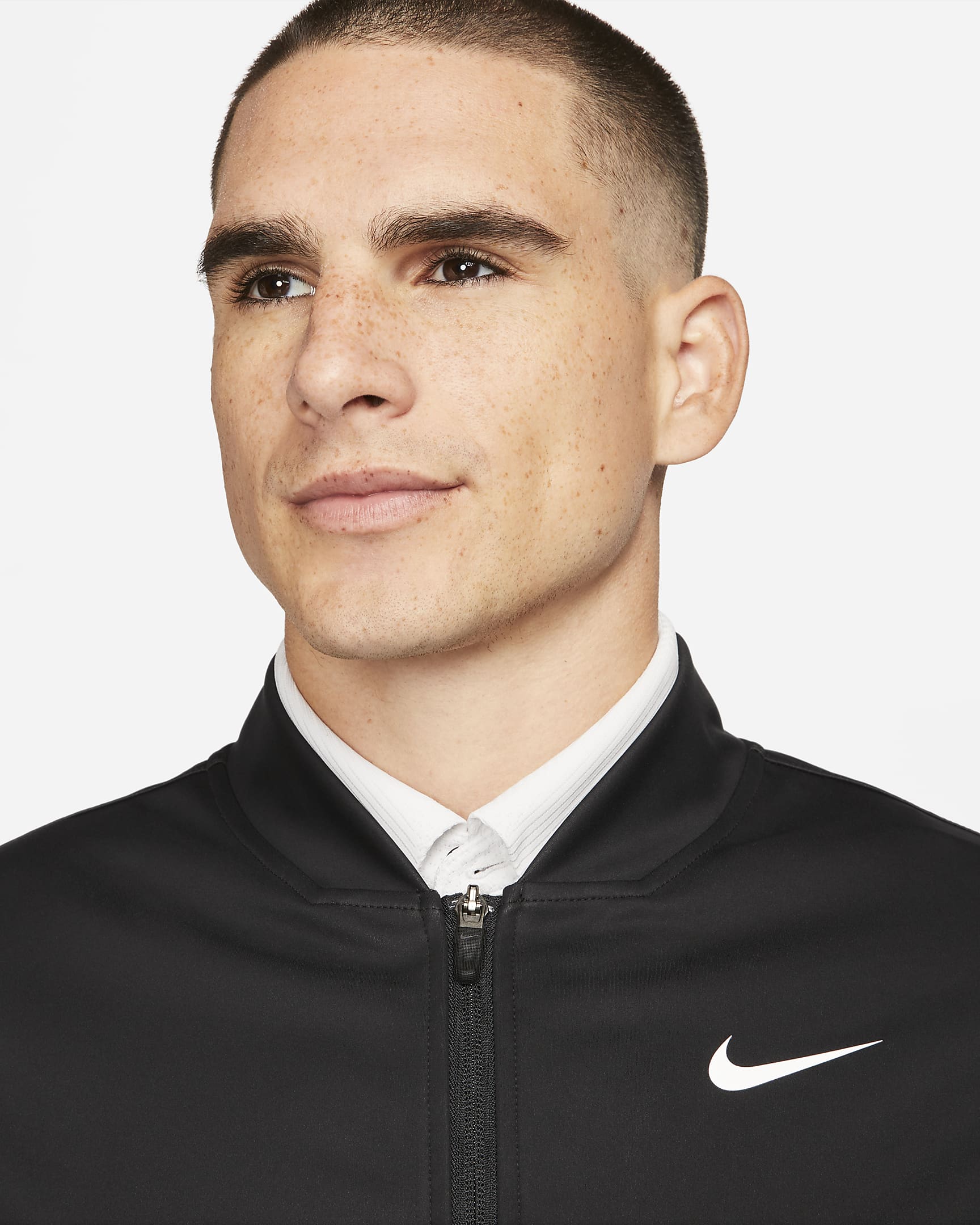 Nike Tour Essential Men's Golf Jacket - Black/Black/White