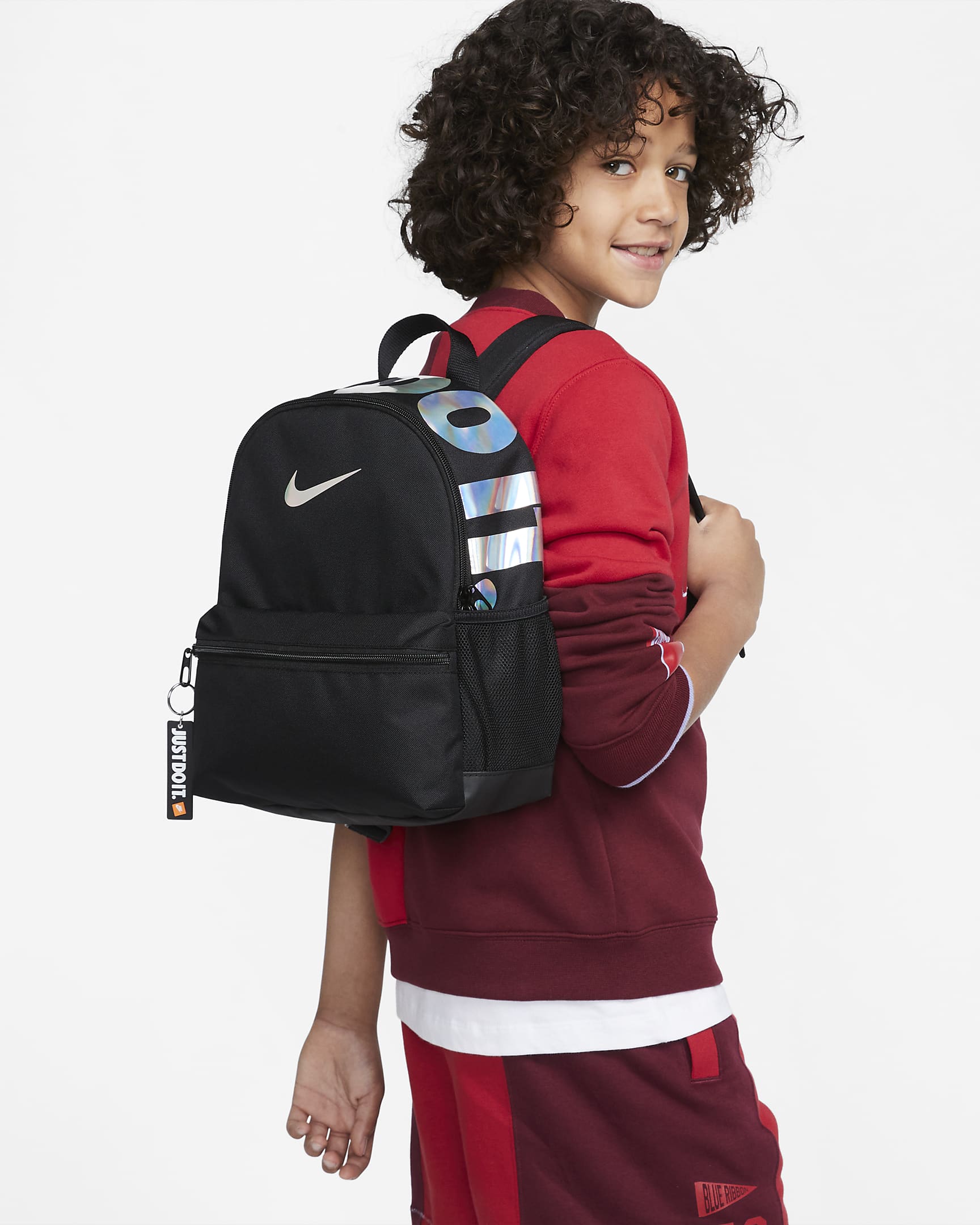 Nike Brasilia JDI Minirucksack für Kinder (11 l) - Schwarz/Schwarz