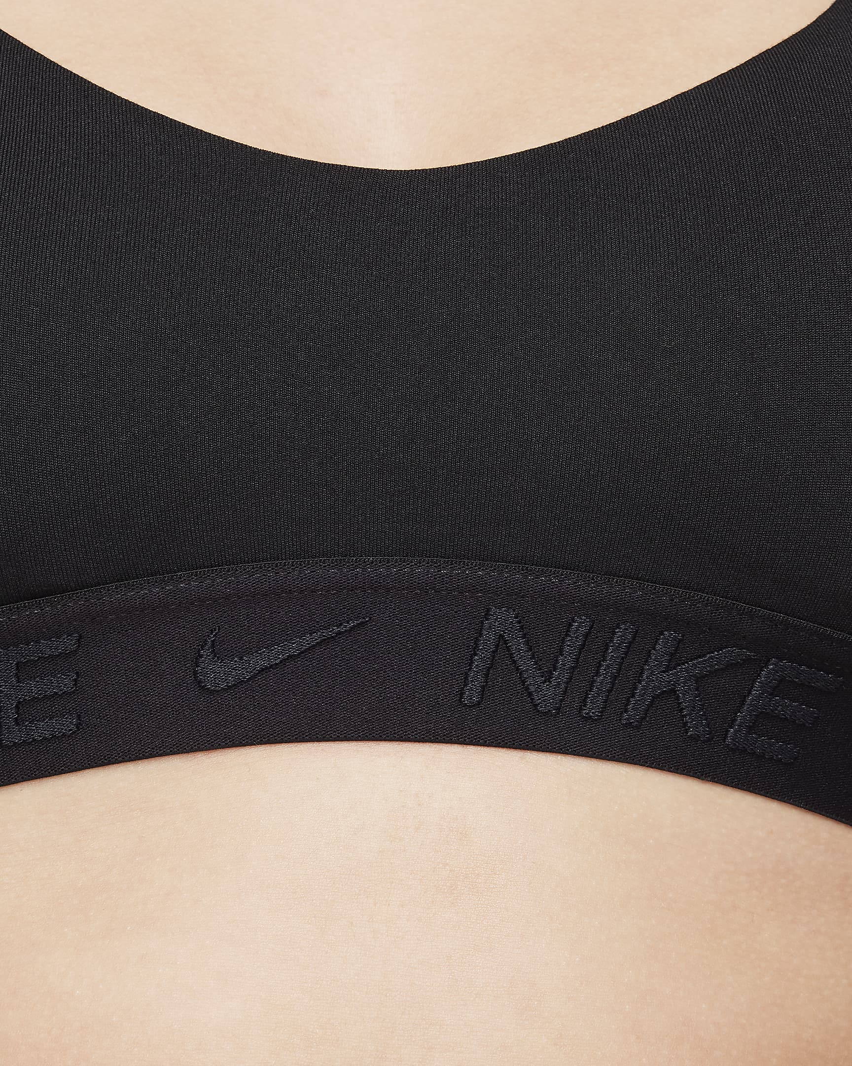 Brassière de sport Nike Indy pour fille - Noir/Noir