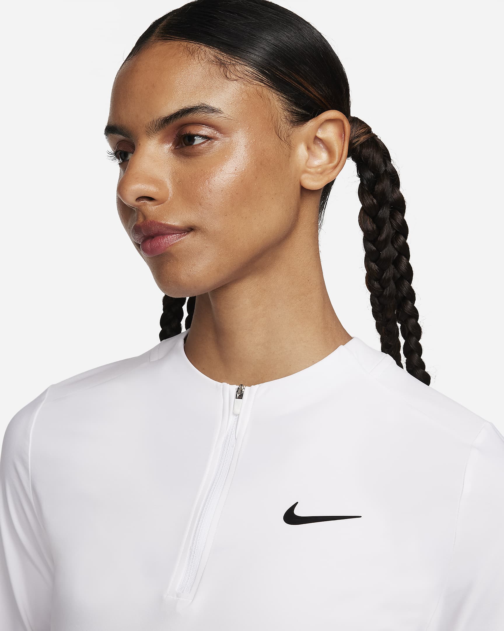 NikeCourt Advantage Women's DriFIT 1/4Zip Tennis Mid Layer. Nike CA