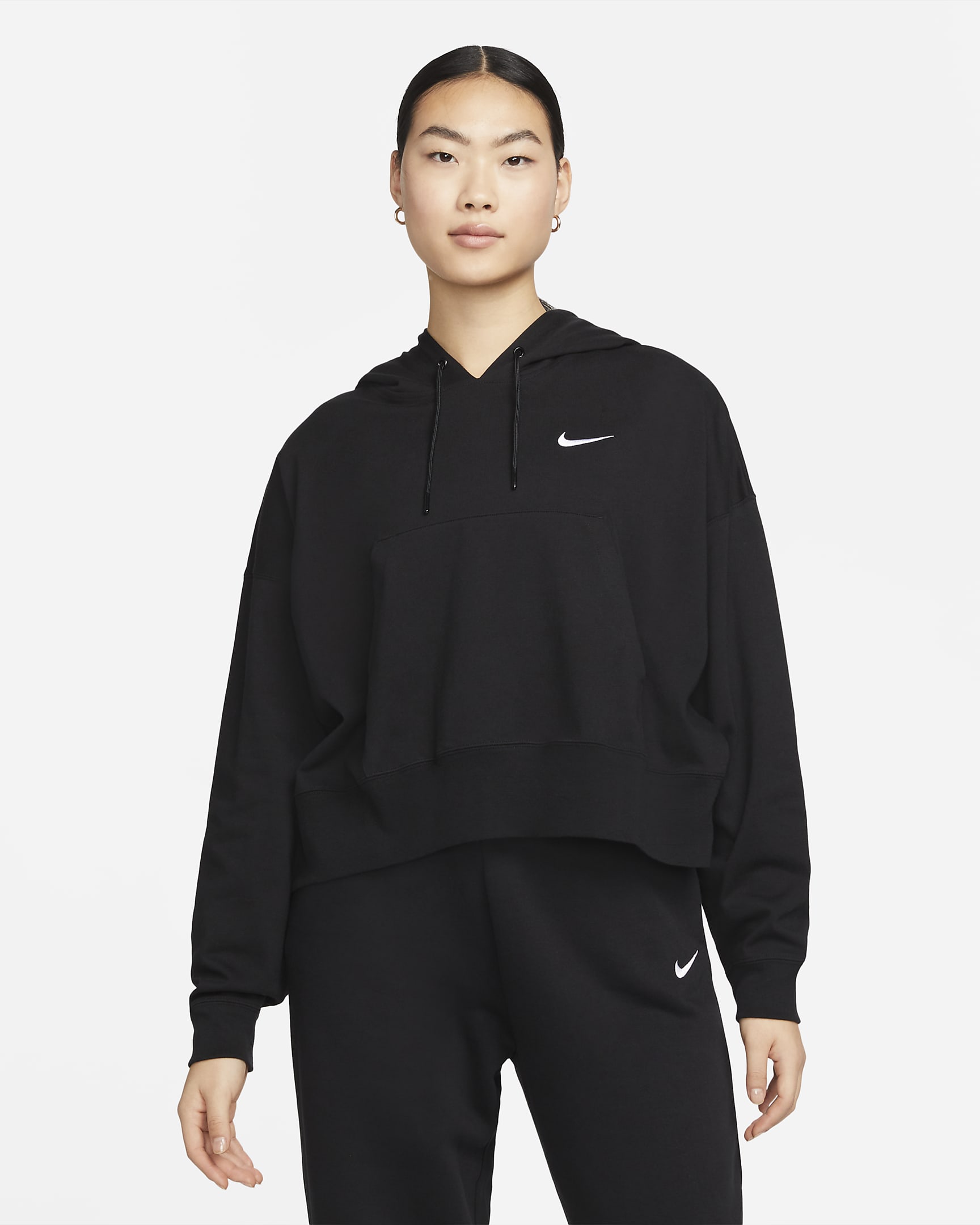 Nike Sportswear Women's Oversized Jersey Pullover Hoodie. Nike UK