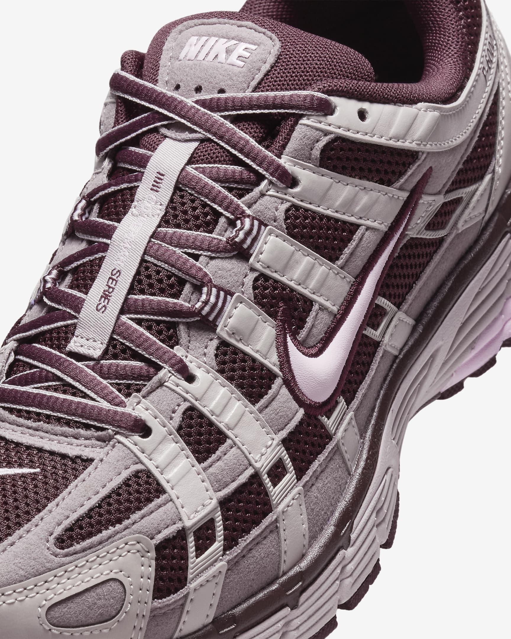 Sko Nike P-6000 för kvinnor - Burgundy Crush/Taupe Grey/Platinum Violet/Pink Foam