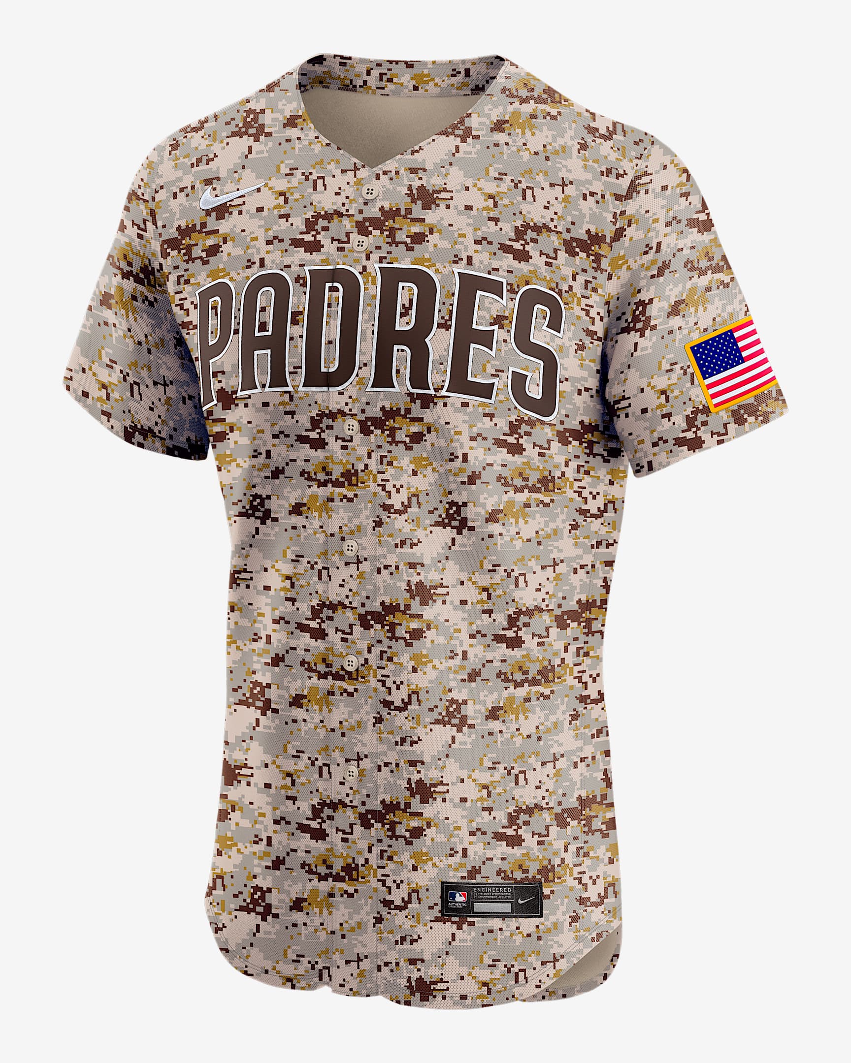 San Diego Padres Men's Nike Dri-FIT ADV MLB Elite Jersey - Cream