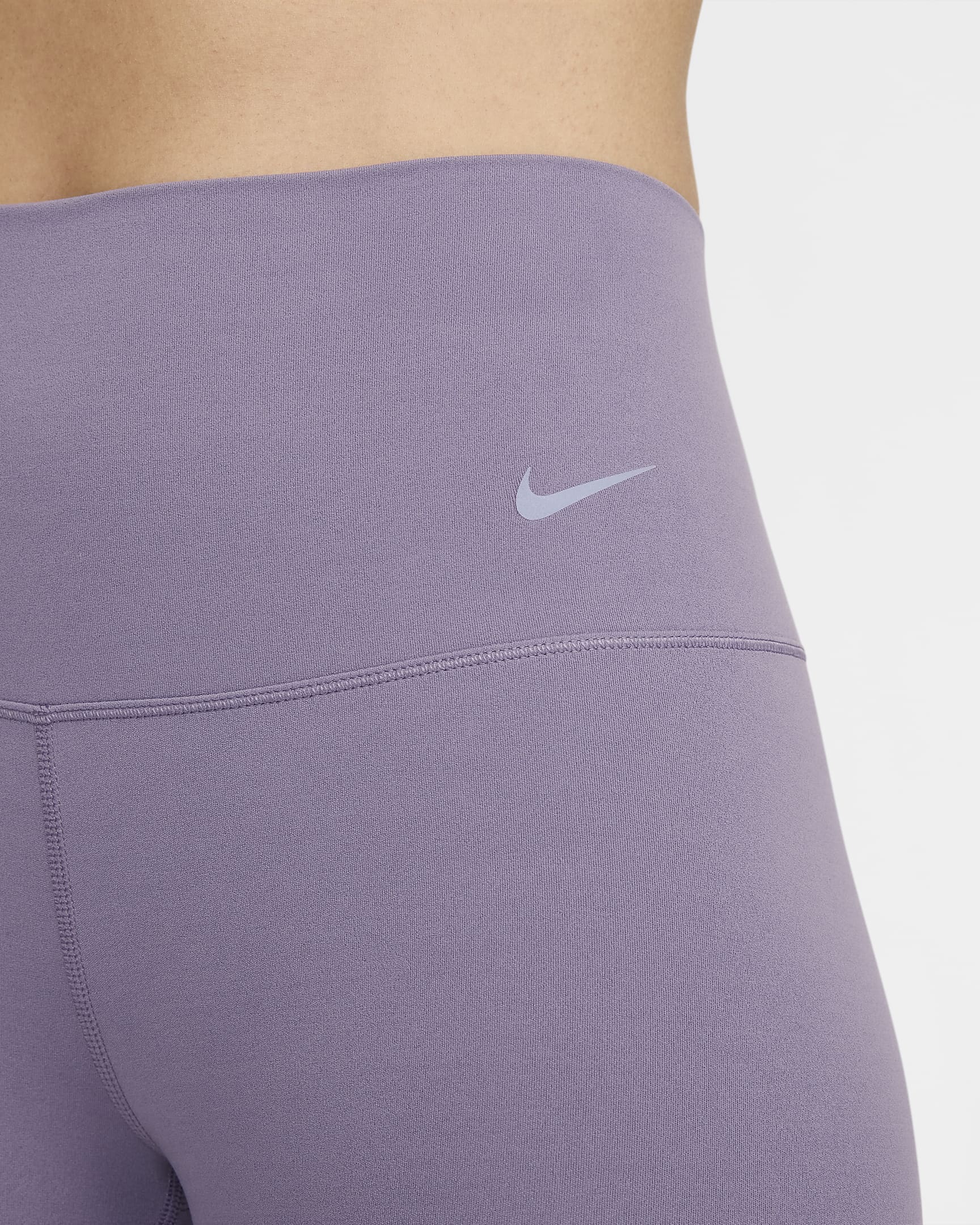 Nike Zenvy 7/8-Leggings mit sanftem Halt und hohem Taillenbund für Damen - Daybreak/Schwarz