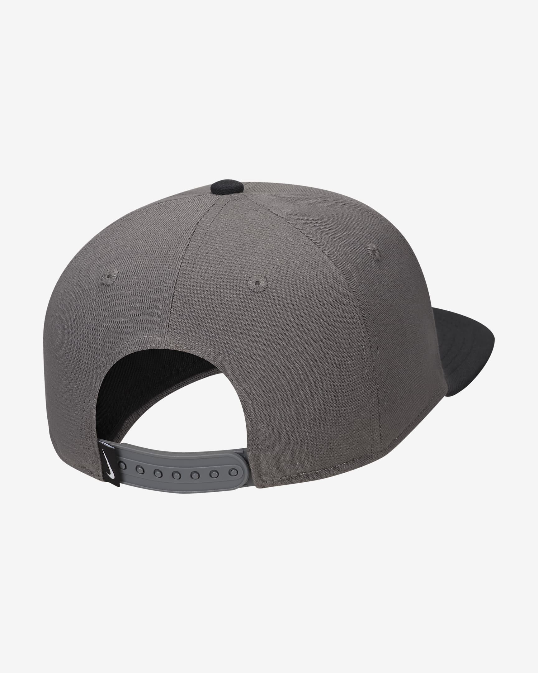 Czapka o wzmocnionej konstrukcji Futura Nike Dri-FIT Pro - Iron Grey/Czerń/Czerń/Biel