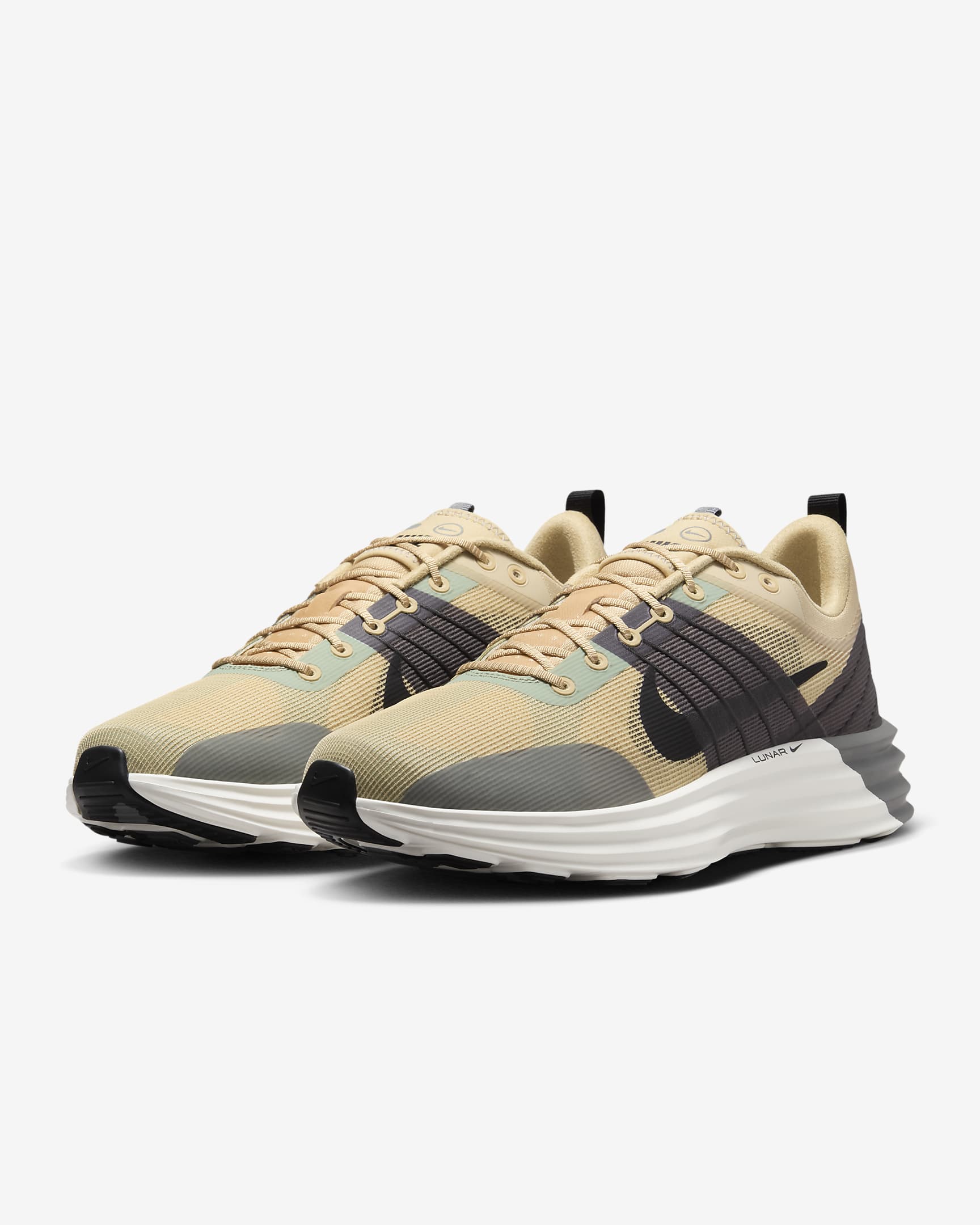 Nike Lunar Roam herenschoenen - Sesame/Smoke Grey/Dark Raisin/Zwart