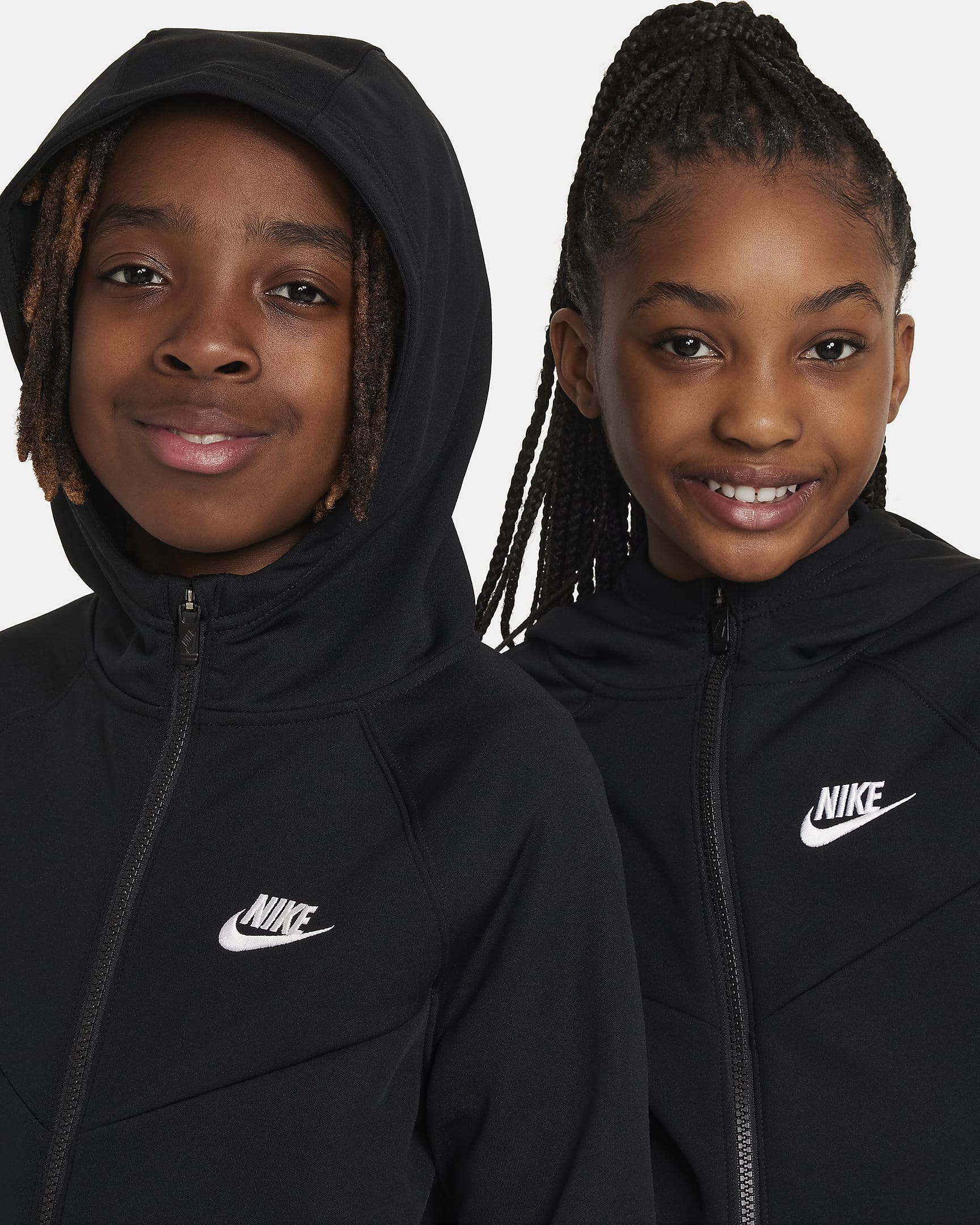 Nike Sportswear Older Kids' Tracksuit - Black/Black/White