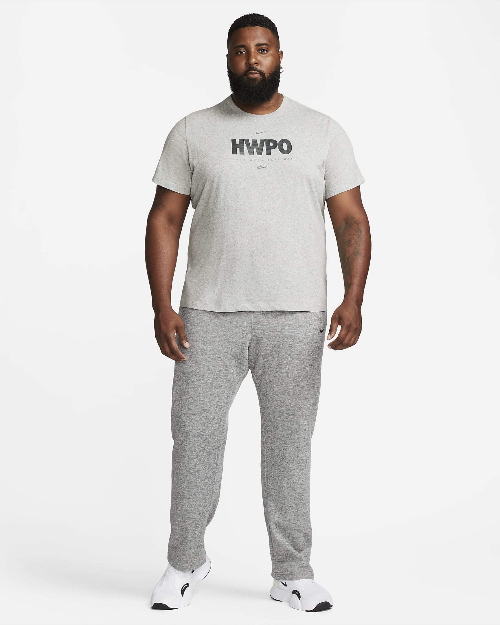 hwpo nike shirt grey