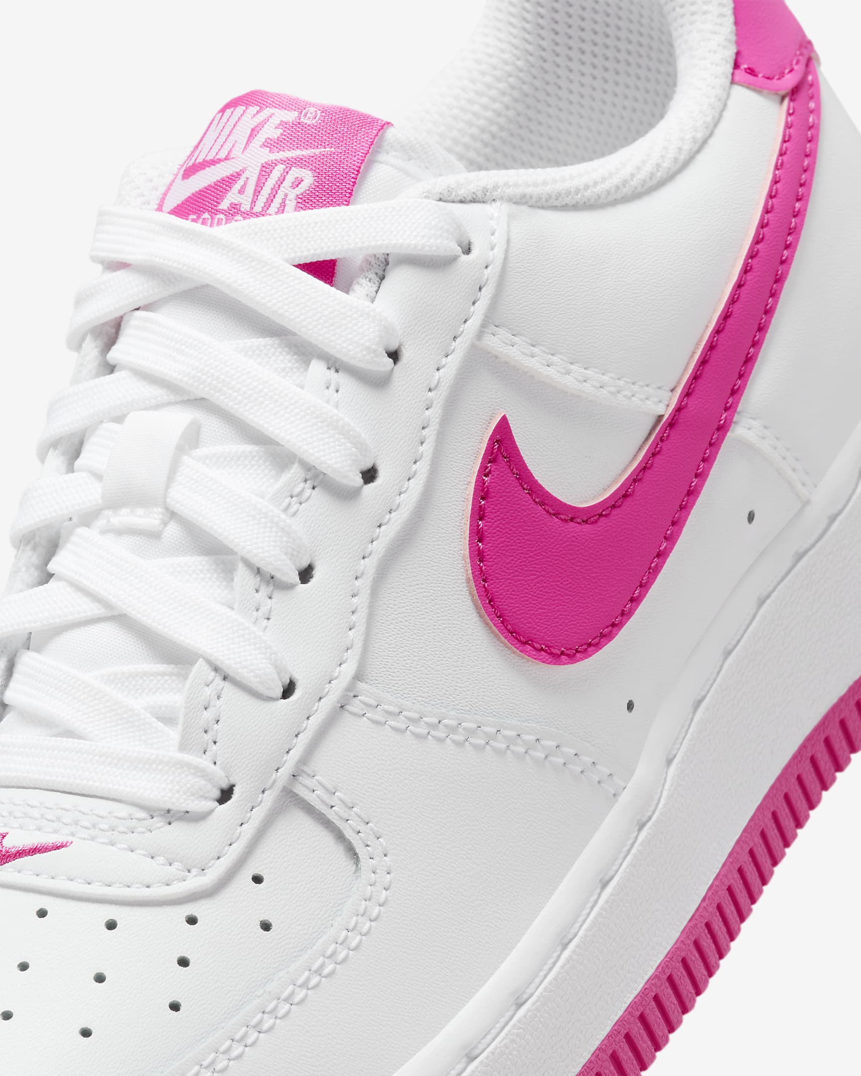 Nike Air Force 1 Schuh für ältere Kinder - Weiß/Laser Fuchsia