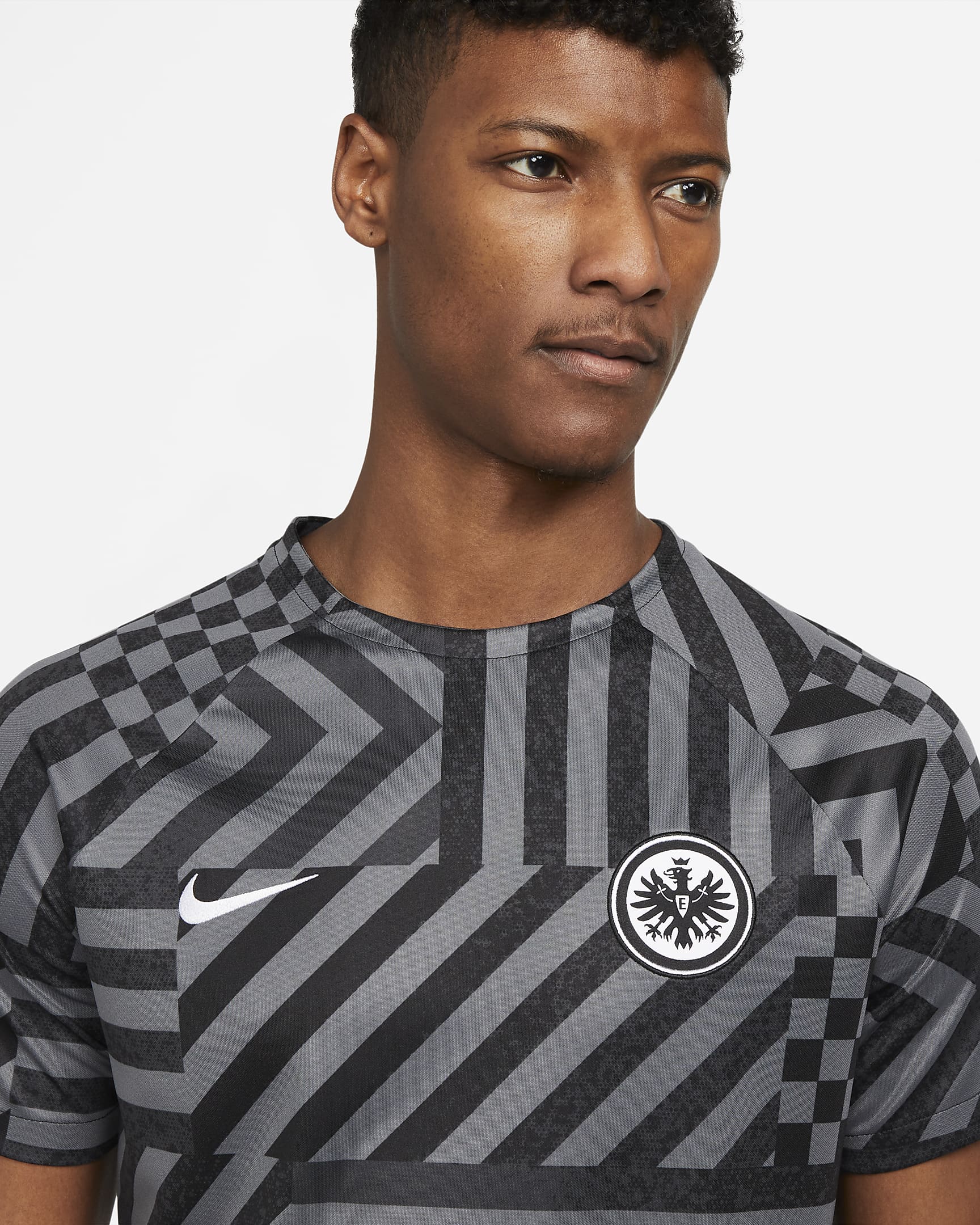 Eintracht Frankfurt Men's Nike DriFIT PreMatch Football Top. Nike HR Eintracht Frankfurt Men's Nike DriFIT PreMatch Football Top. Nike HR