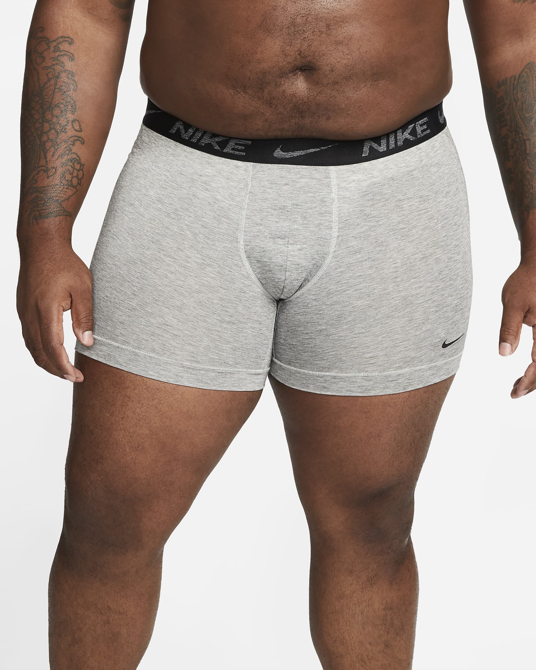 Nike Dri-FIT ReLuxe Men's Boxer Briefs (2-Pack) - Grey