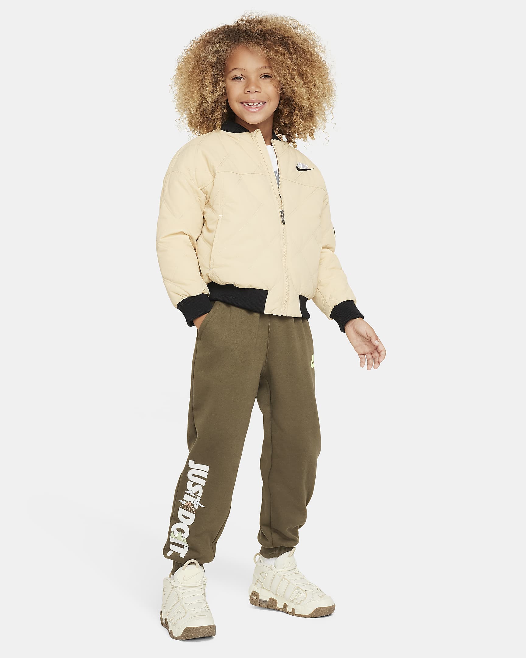 Nike Sportswear Snow Day Fleece Pants Little Kids Pants - Medium Olive