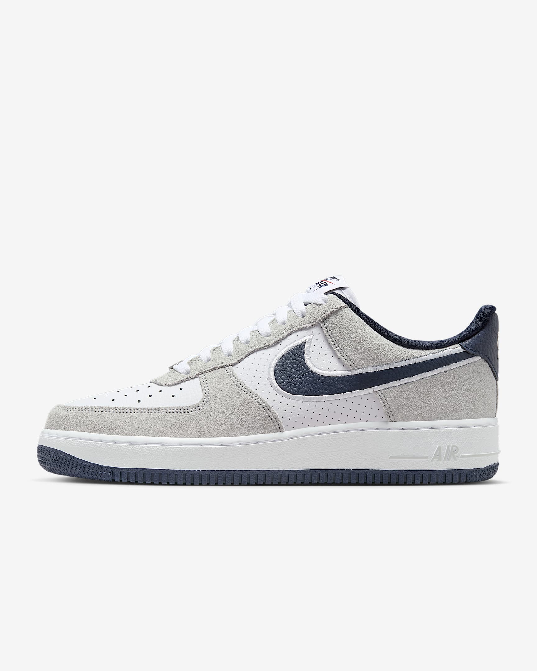 Buty męskie Nike Air Force 1 '07 LV8 - Biel/Pure Platinum/Team Red/Obsidian
