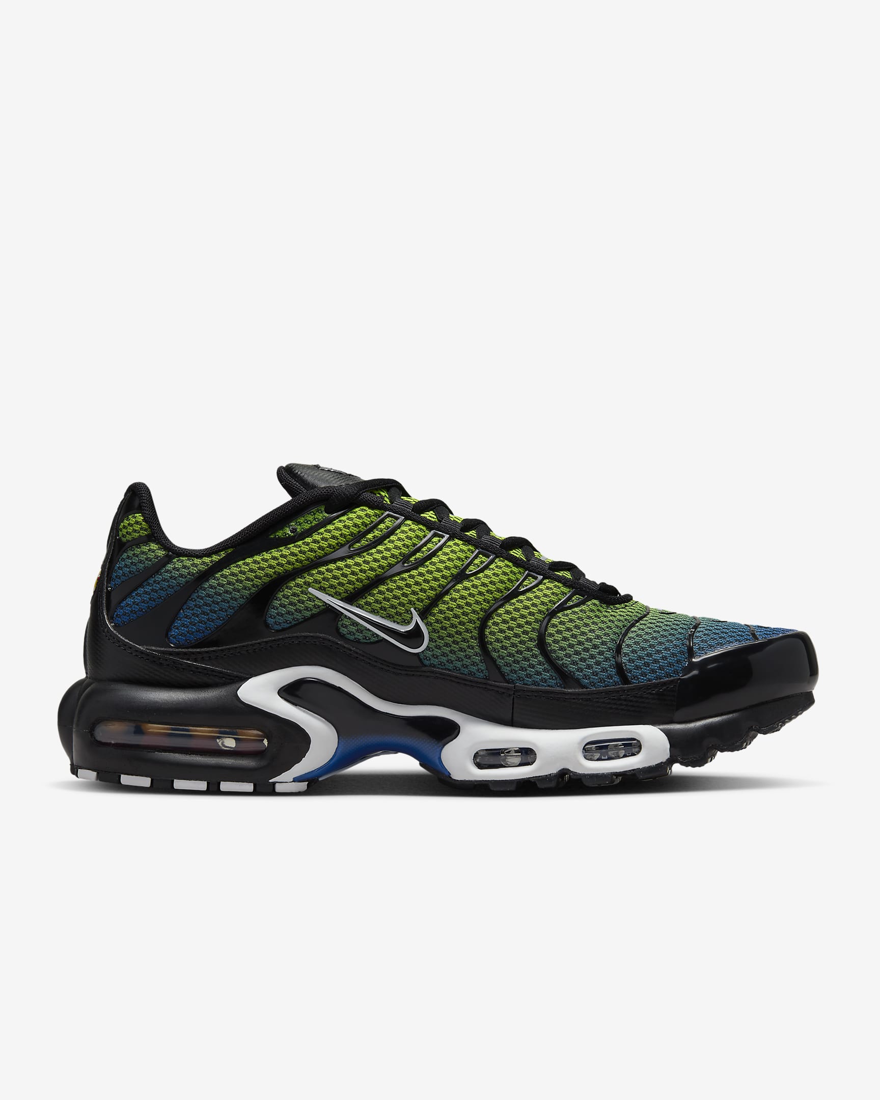 Nike Air Max Plus sko til herre - Svart/Racer Blue/Volt/Svart