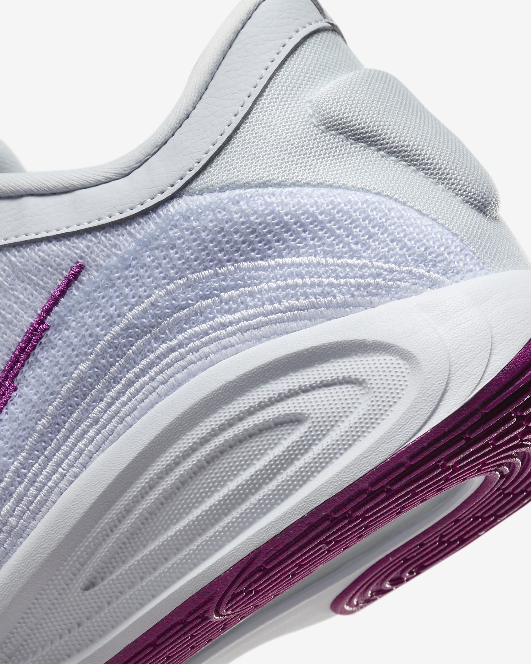 G.T. Hustle Academy Basketball Shoes - Pure Platinum/White/Hot Fuchsia