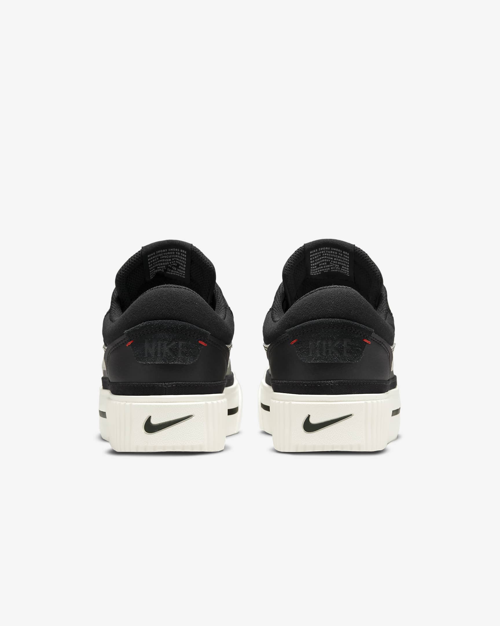 Nike Court Legacy Lift Women's Shoes - Black/White/Team Orange/Sail