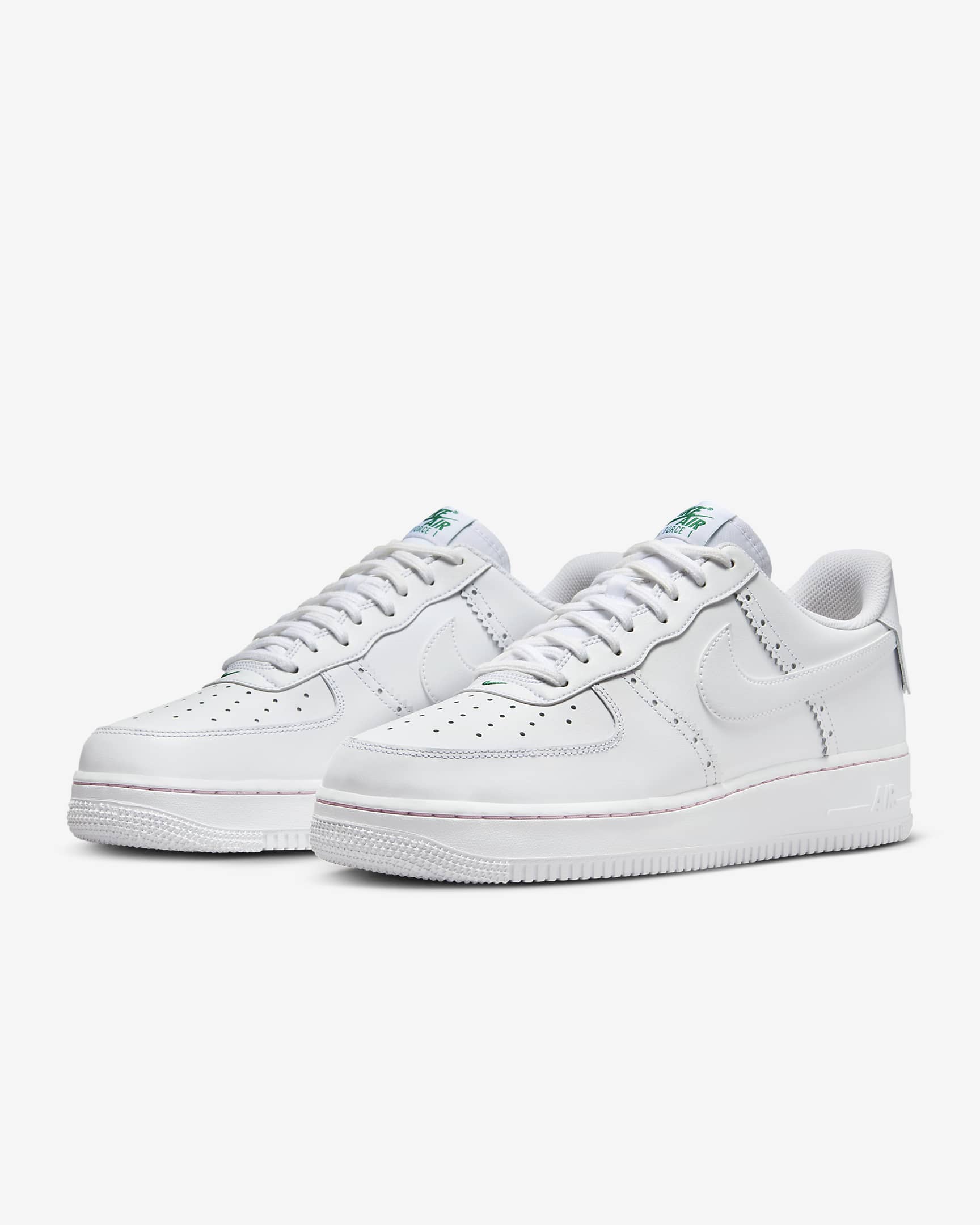 Chaussure Nike Air Force 1 '07 LV8 pour homme - Blanc/Medium Soft Pink/Malachite/Blanc