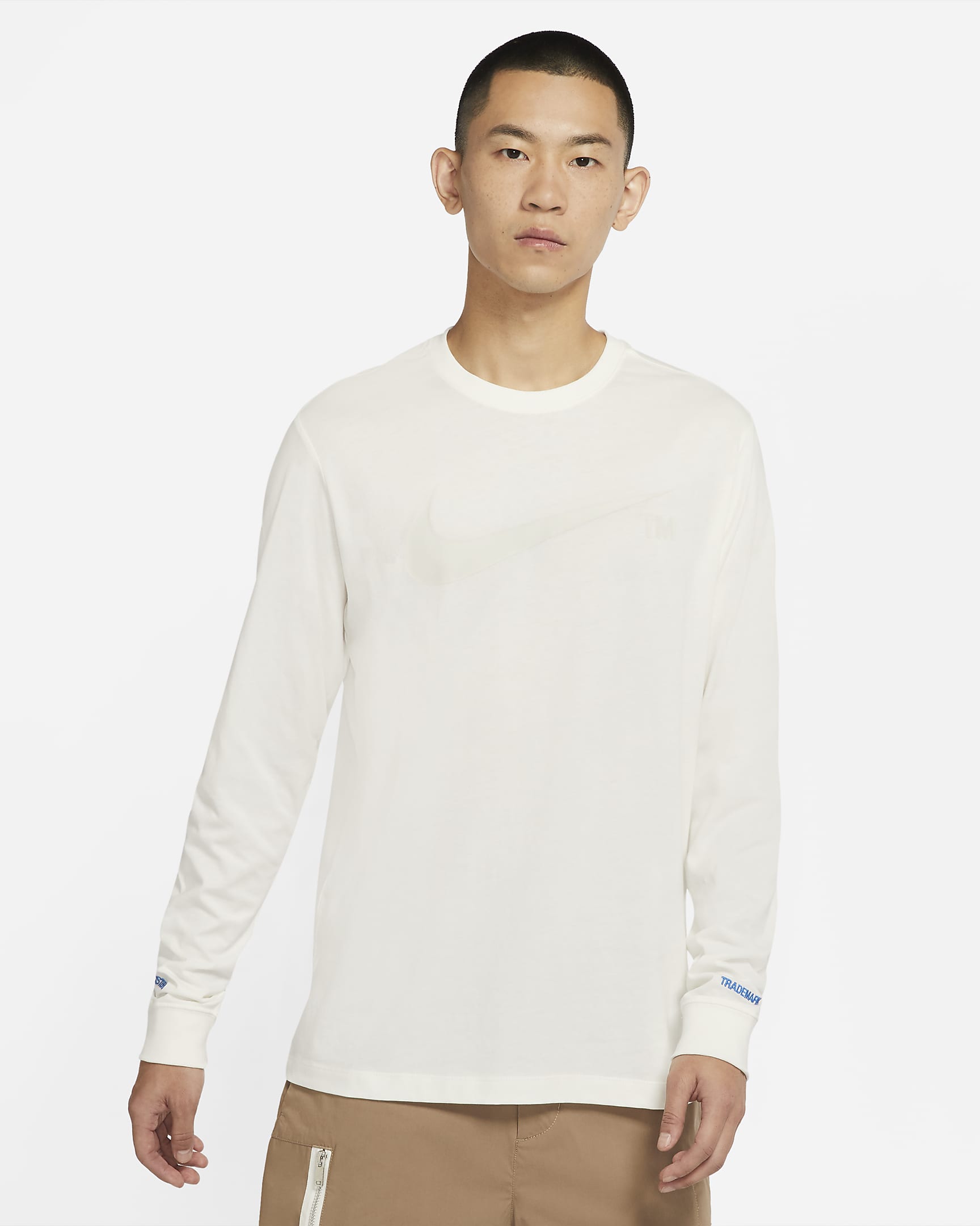 Nike Sportswear Men's Long-Sleeve T-Shirt - Sail