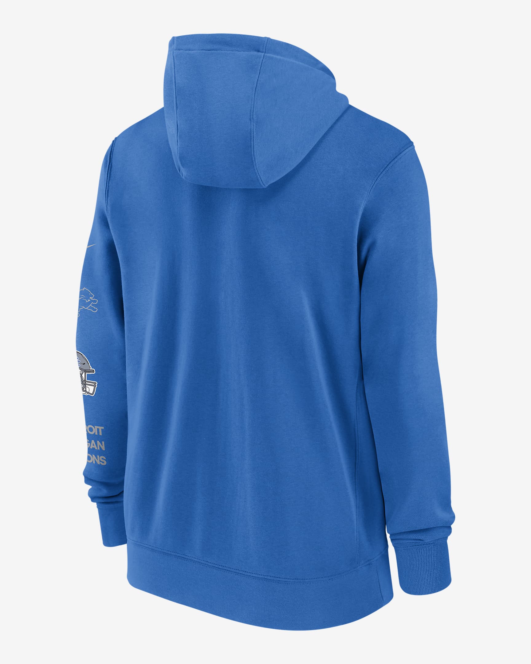 Detroit Lions Club Men s Nike NFL Full Zip Hoodie Nike Detroit lions club men s nike nfl full zip hoodie nike