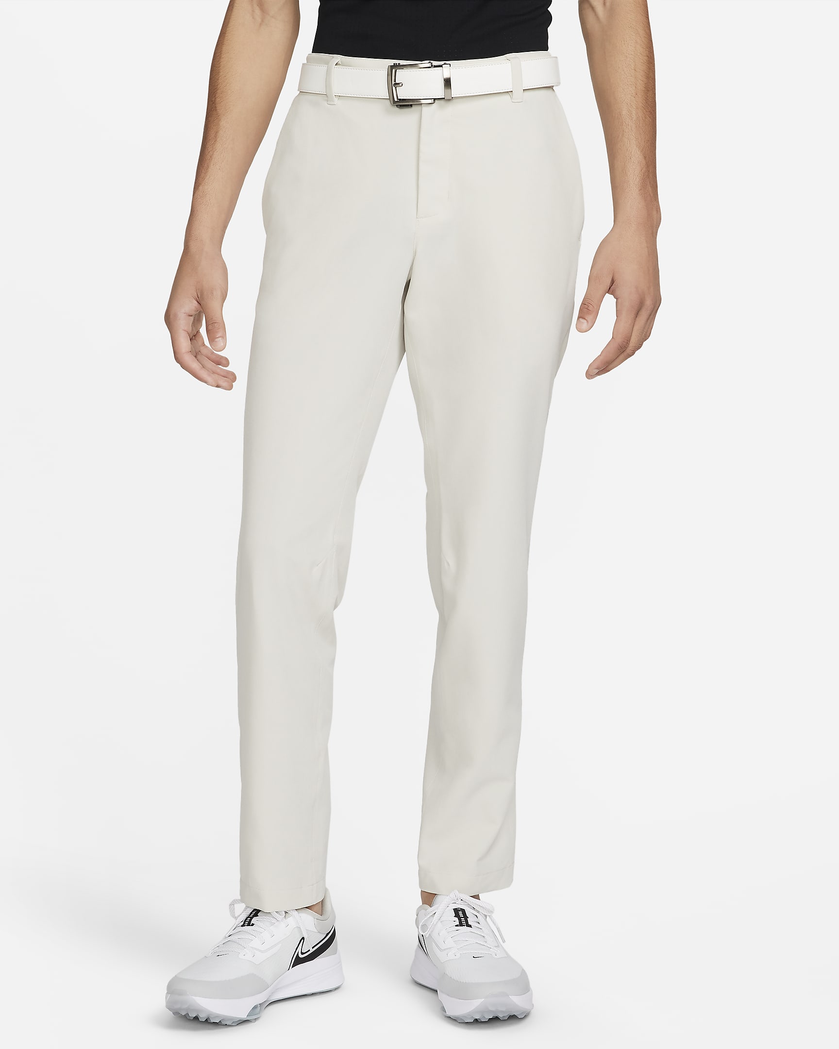 Golfbyxor Nike Tour Repel Flex med slimmad passform för män - Light Bone/Svart