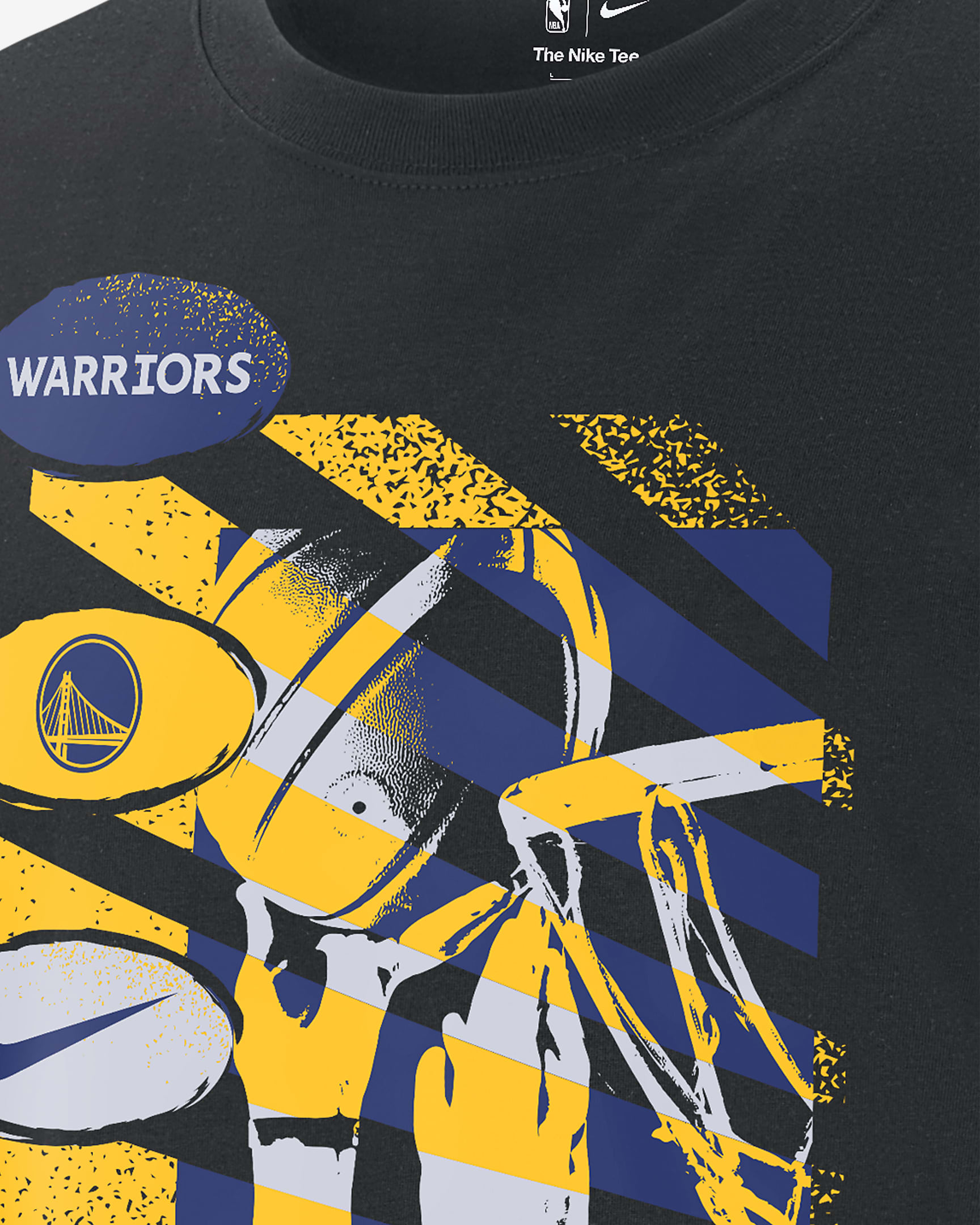 Golden State Warriors Courtside Men's Nike NBA T-Shirt - Black