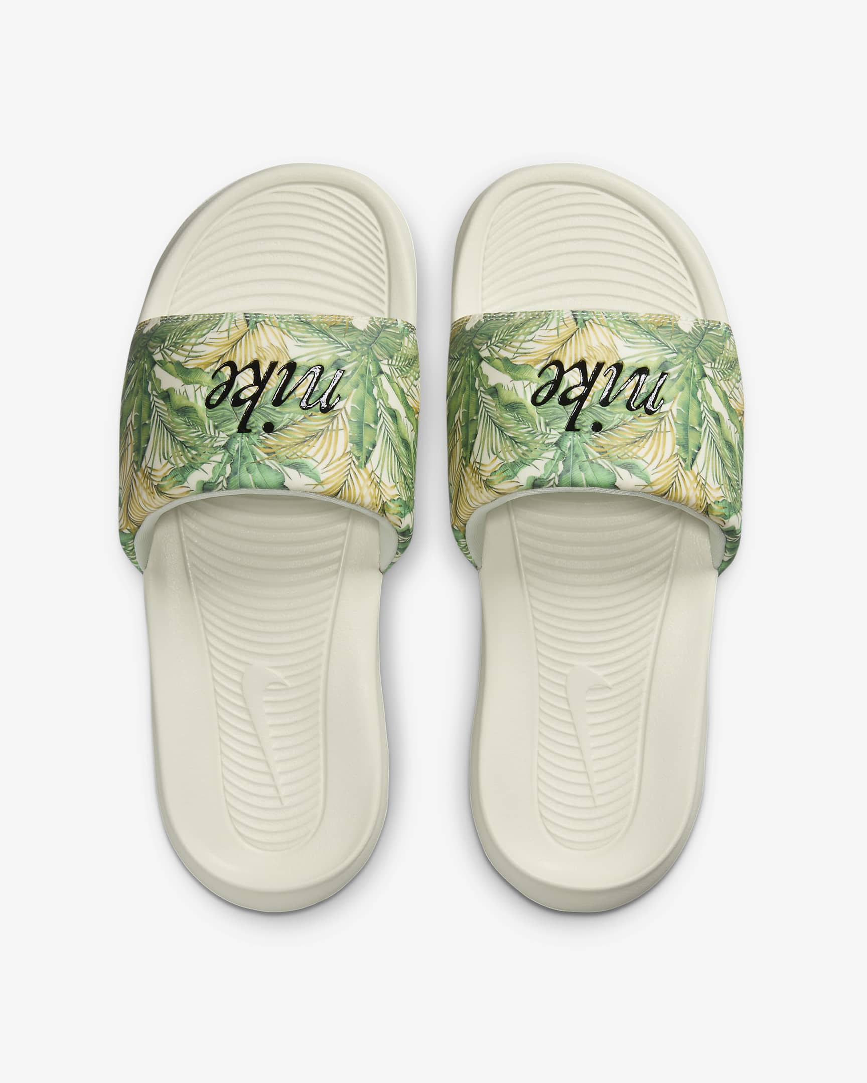 Nike Victori One Women's Print Slides - Sea Glass/Sail/Black