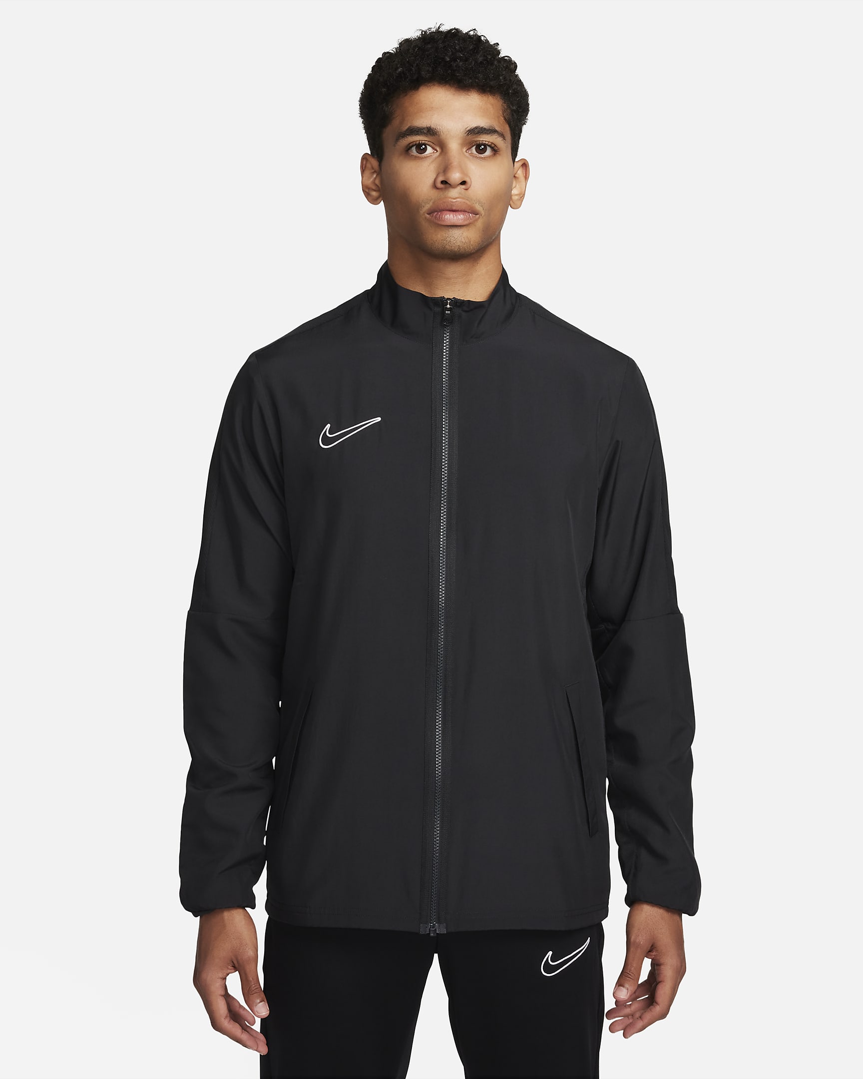 Nike Academy Men's Dri-FIT Football Jacket - Black/Black/White