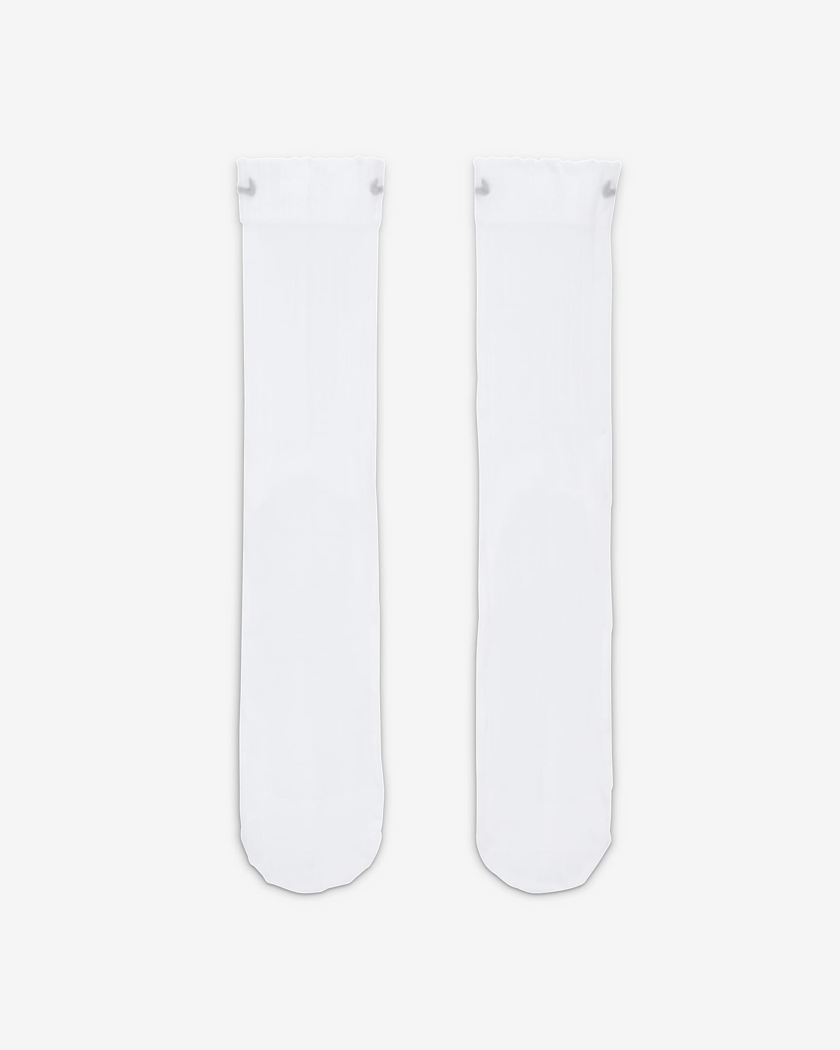 Nike Women's Sheer Crew Socks (1 Pair) - White/Light Smoke Grey