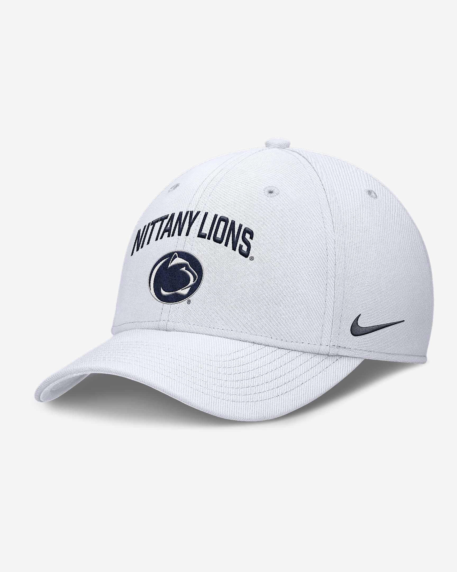 Penn State On-Field Rise Swoosh Men's Nike Dri-FIT College Hat - White