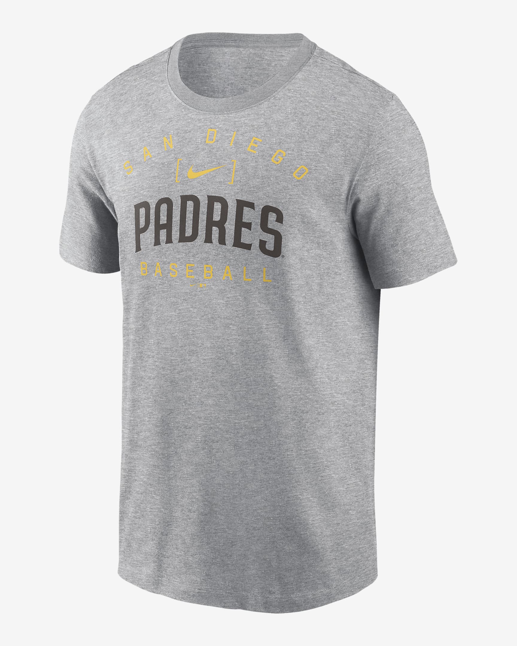 San Diego Padres Home Team Athletic Arch Men's Nike MLB T-Shirt - Charcoal Heather