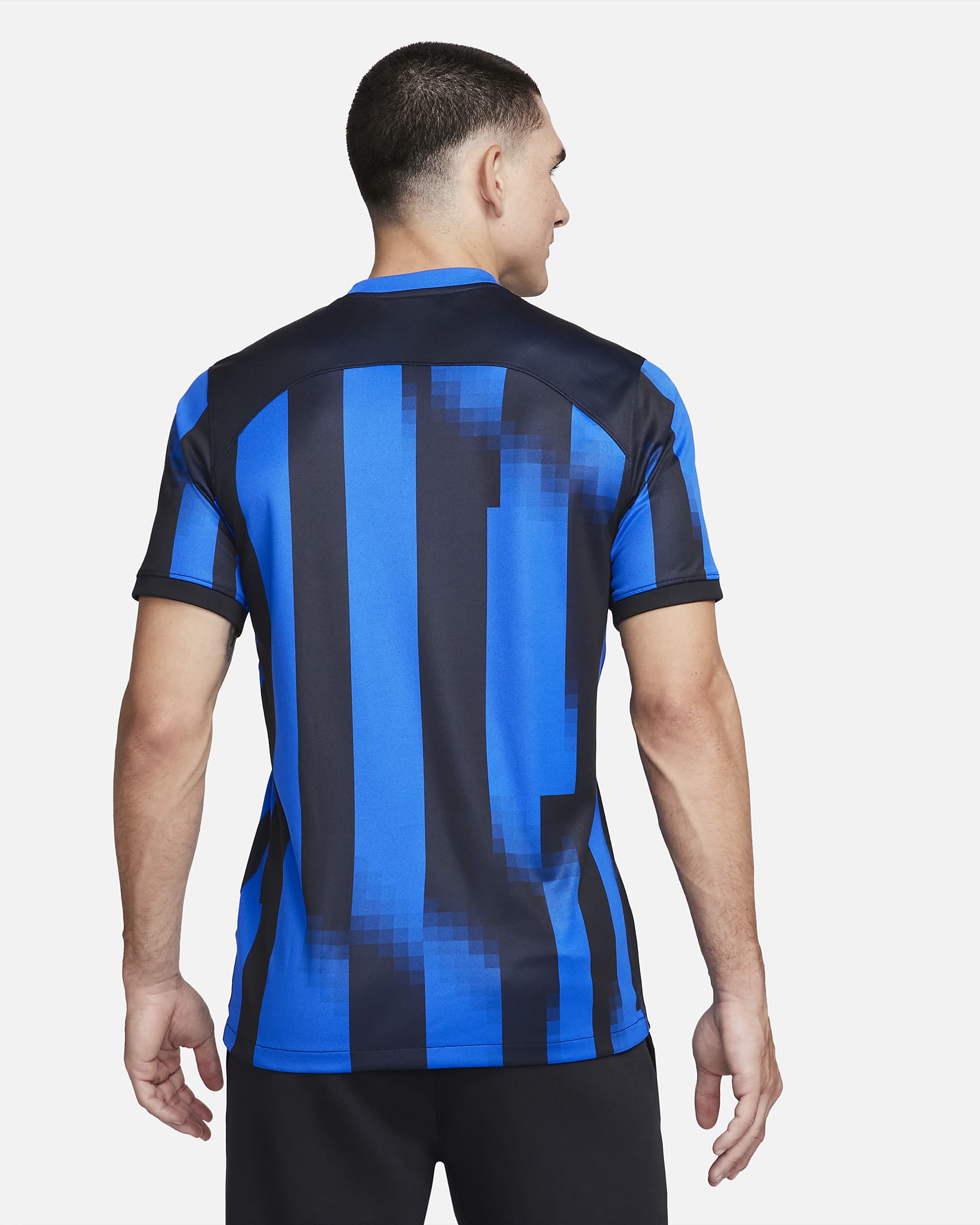 Jersey de fútbol Nike Dri-FIT del Inter de Milán local 2023/24 Stadium para hombre - Azul Lyon/Negro/Amarillo vibrante