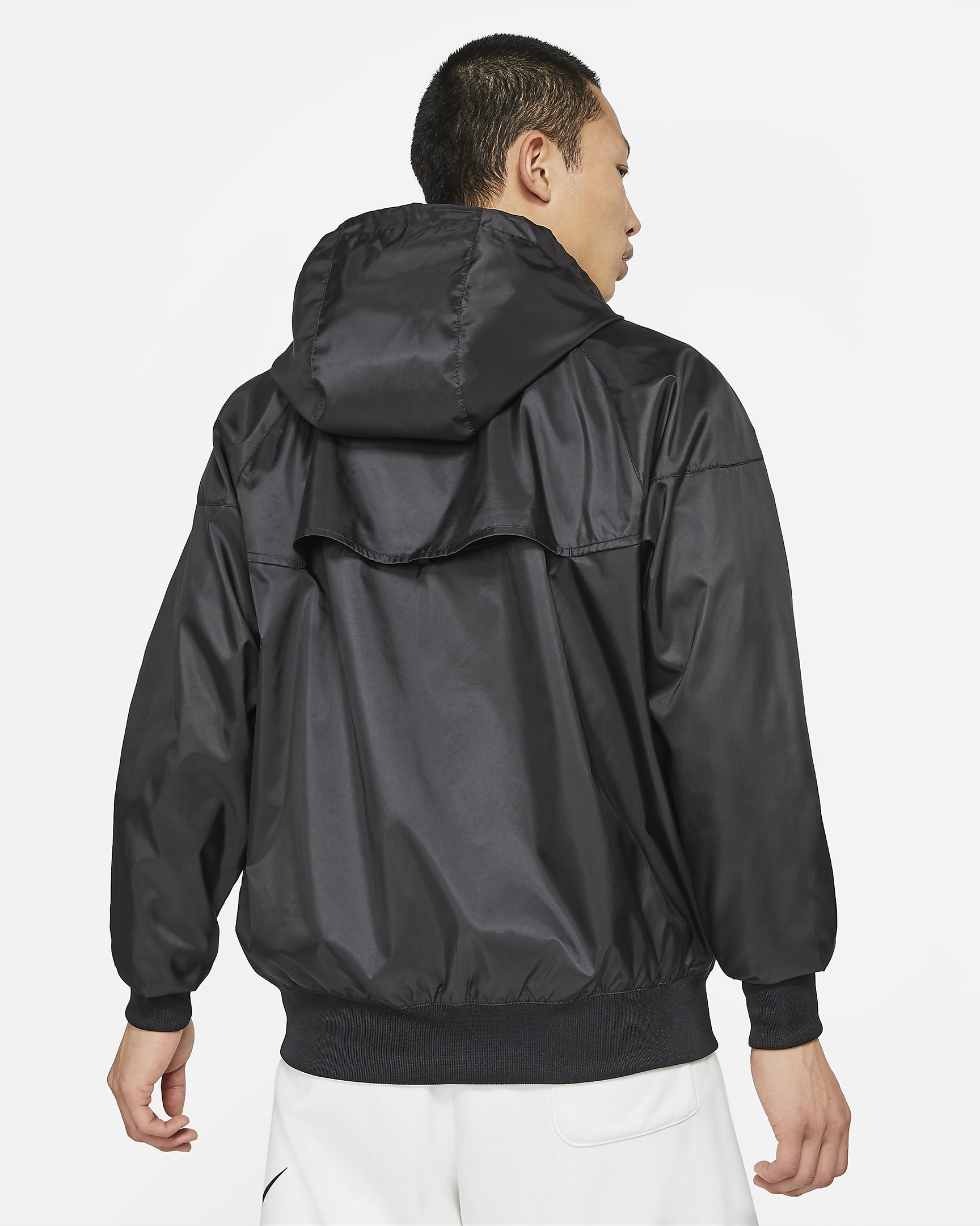 Nike Sportswear Windrunner Men's Hooded Jacket - Black/White